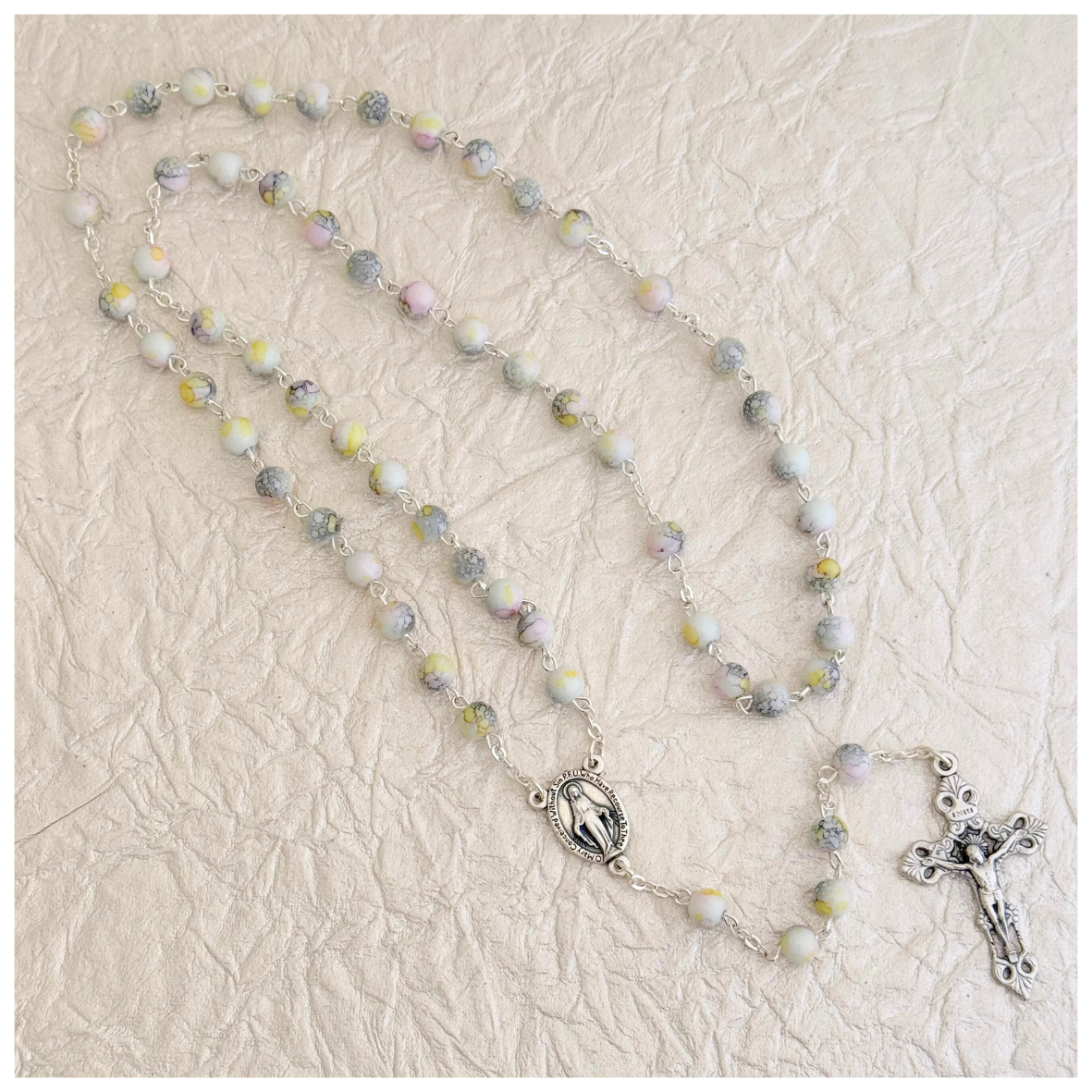 ROSARIO MARMOL ROSA VIRGEN MILAGROSA