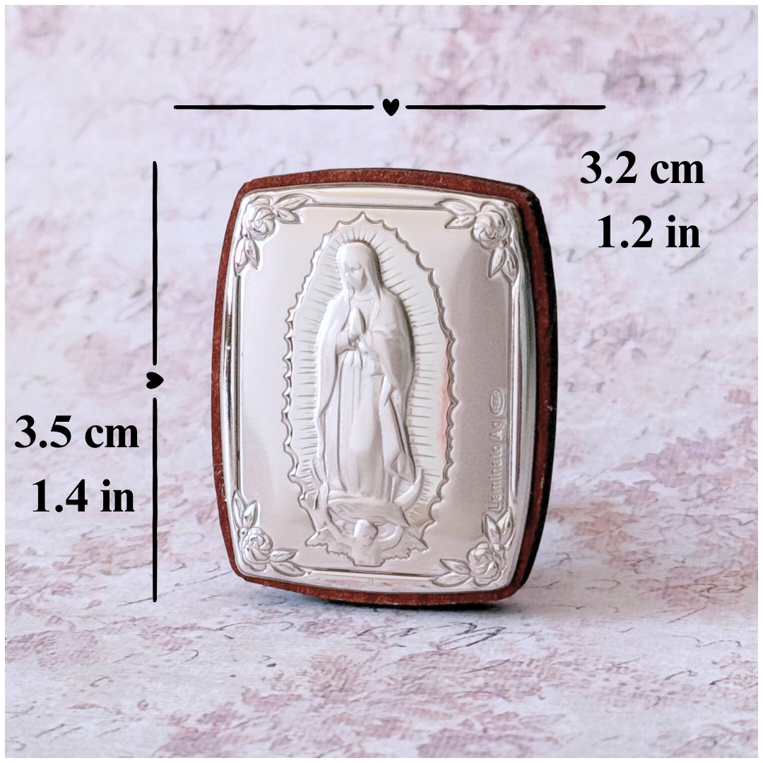 RETABLO VIRGEN DE GUADALUPE EN PLATA