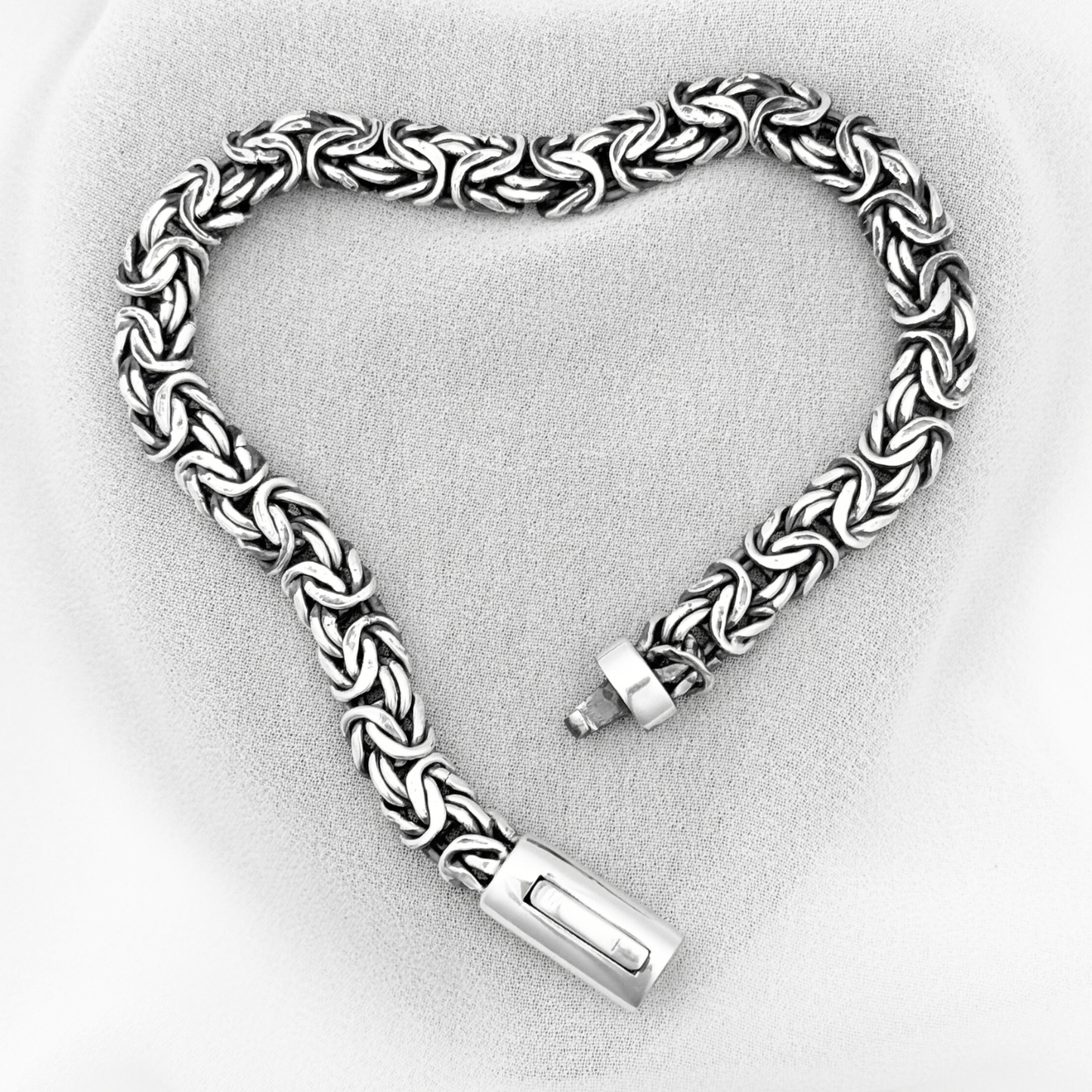 PULSERA BALI HOMBRE PLATA .925 RODIO