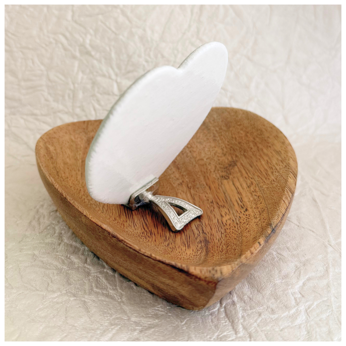 CORAZON SAGRADA FAMILIA EN MURANO PLATA