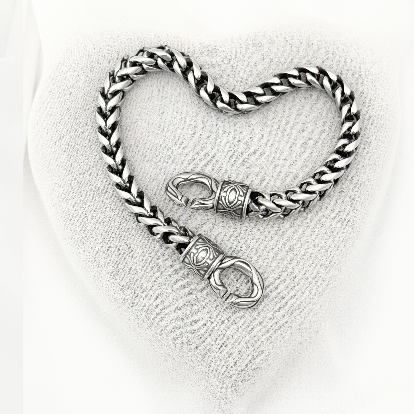 PULSERA ACERO GRABADA CABALLERO