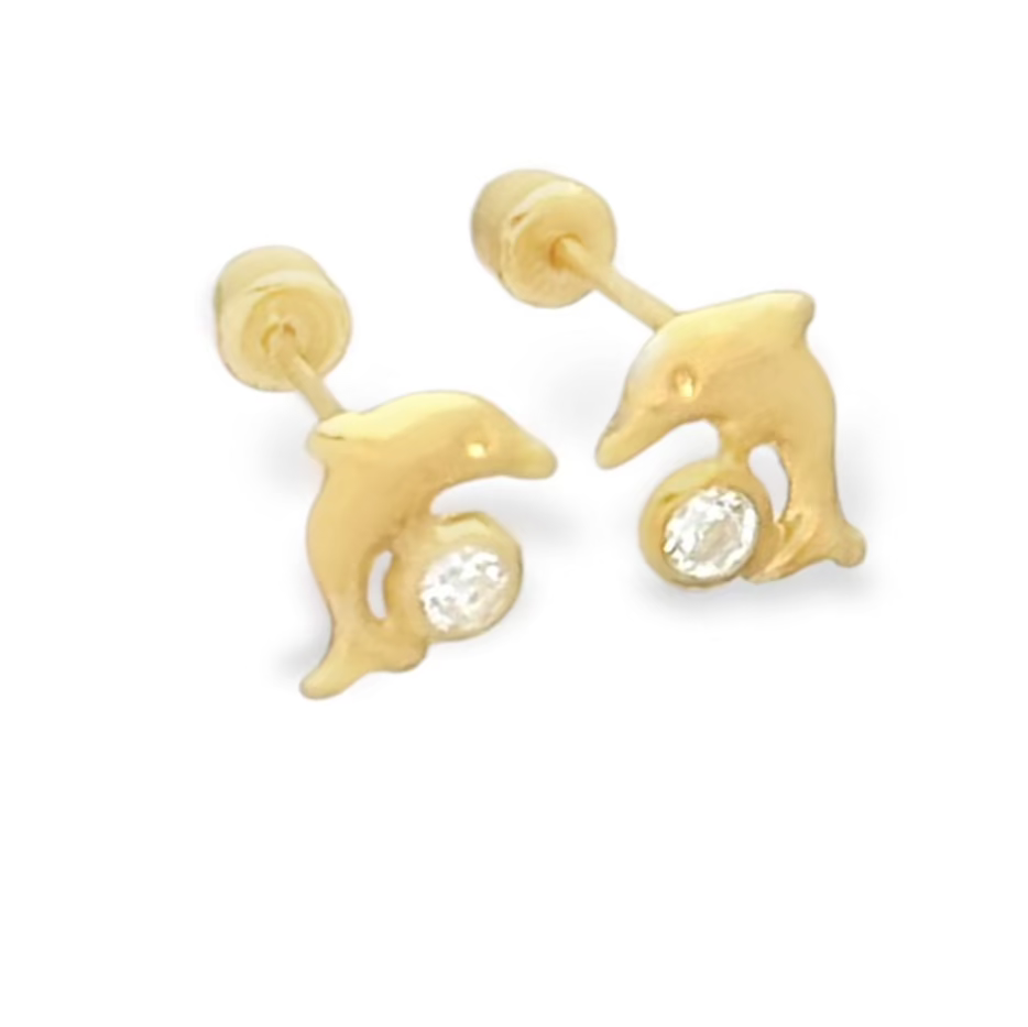 BROQUEL DELFIN ORO 10K
