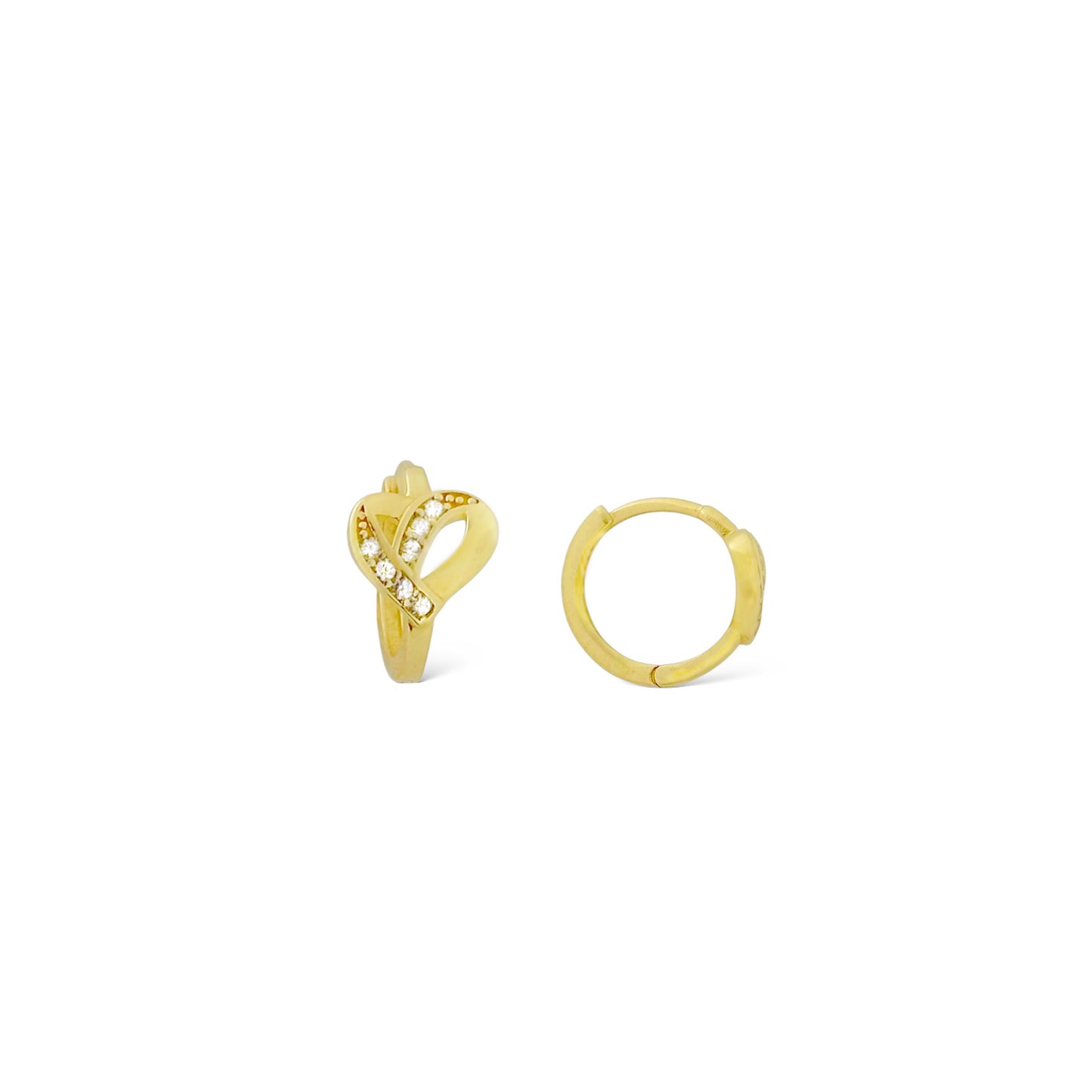 HUGIE CORAZON ZIRCONIA 10K