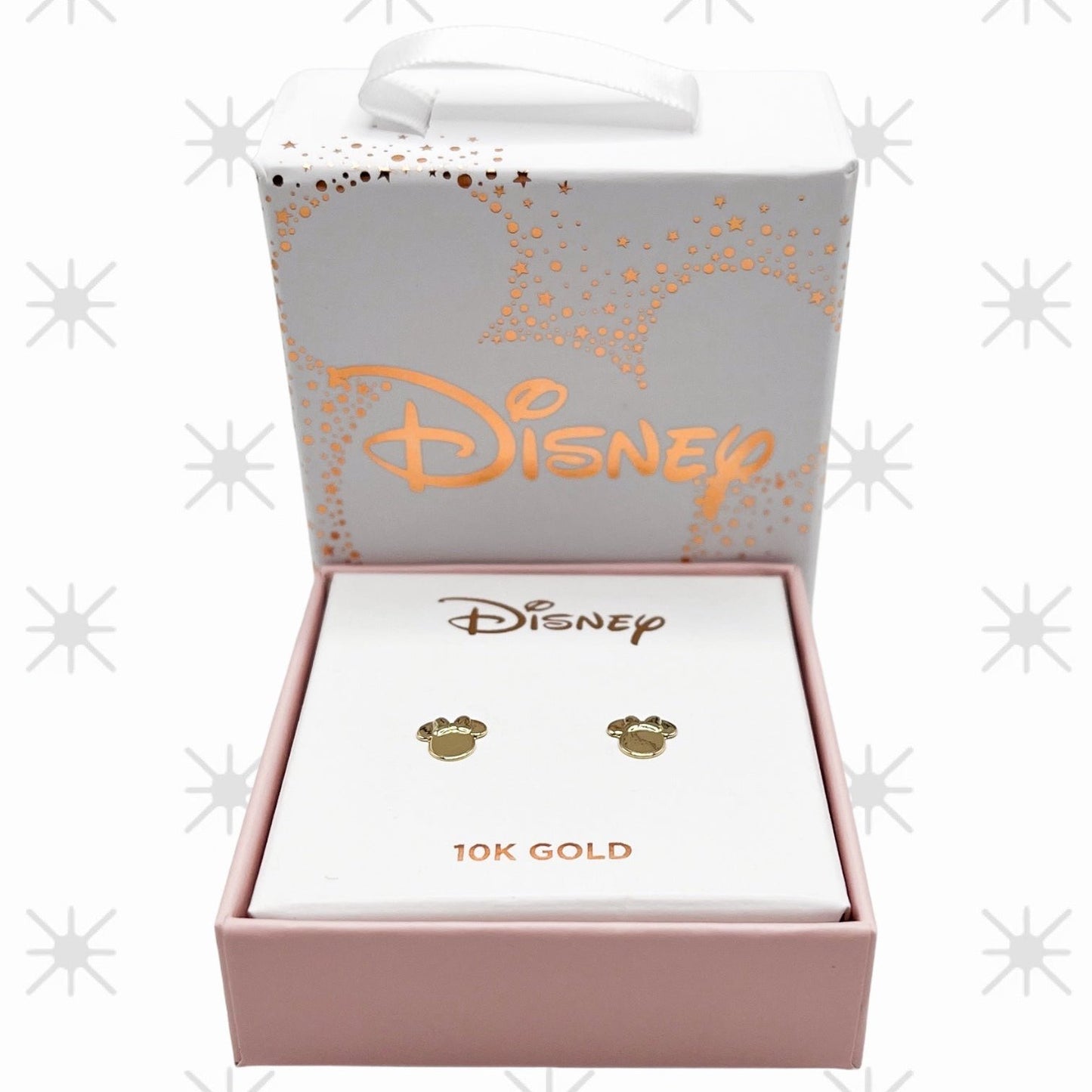 BROQUEL MINNIE LISO DISNEY ORO 10K