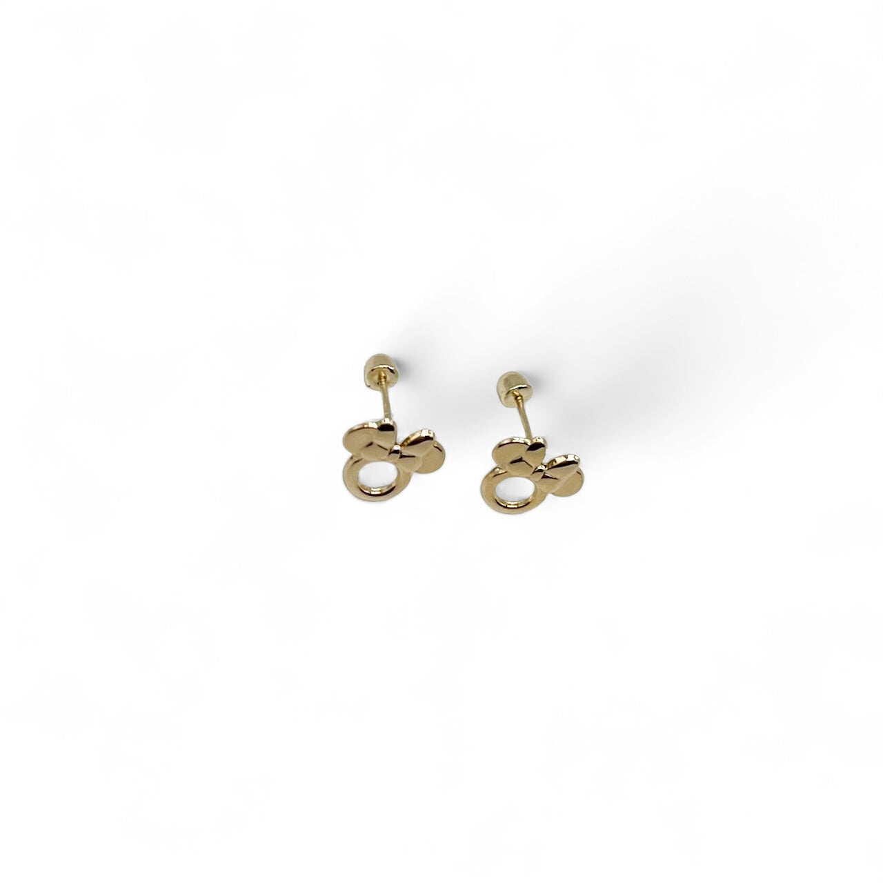 BROQUEL MINNIE CONTORNO LISO ORO 10K DISNEY