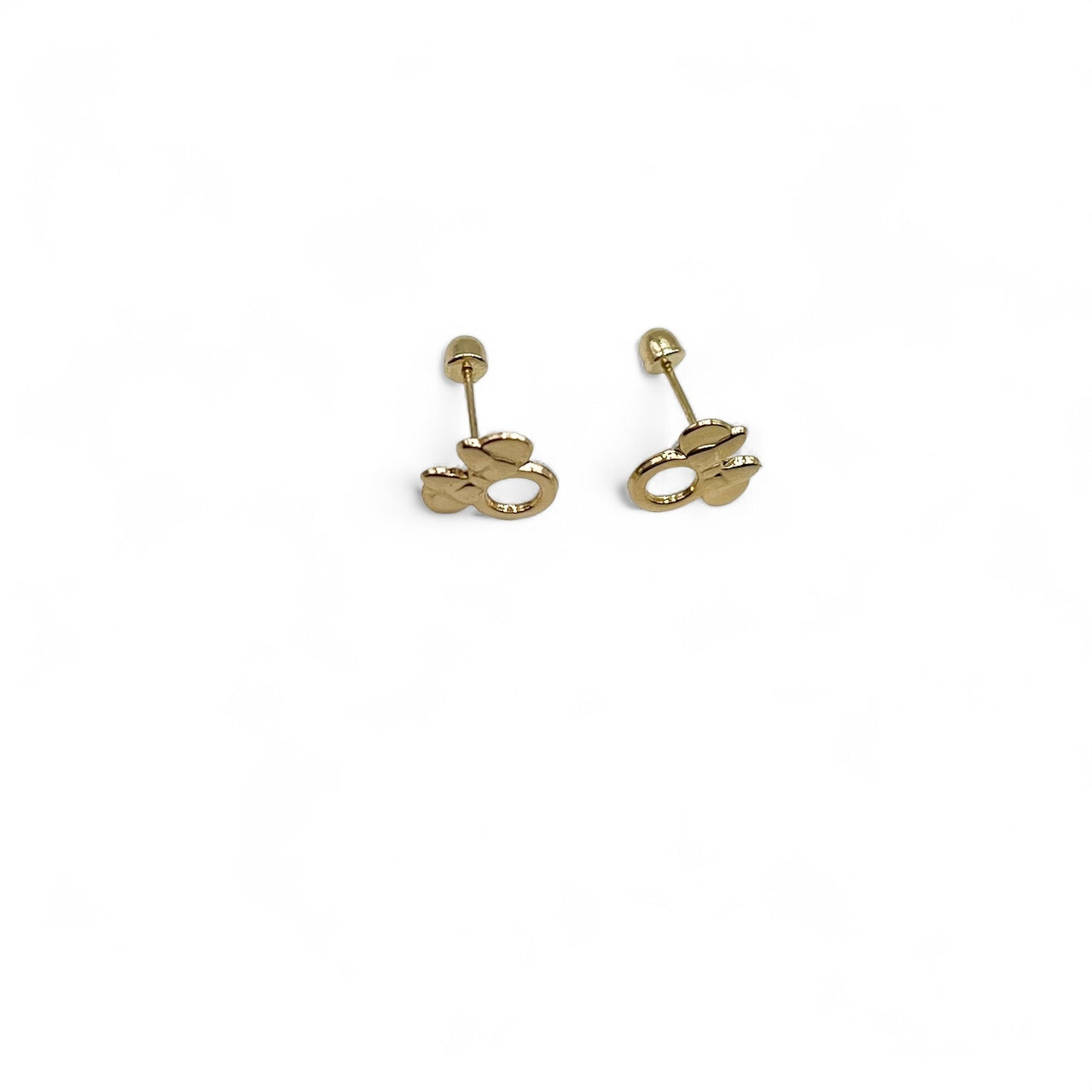 BROQUEL MINNIE CONTORNO LISO ORO 10K DISNEY
