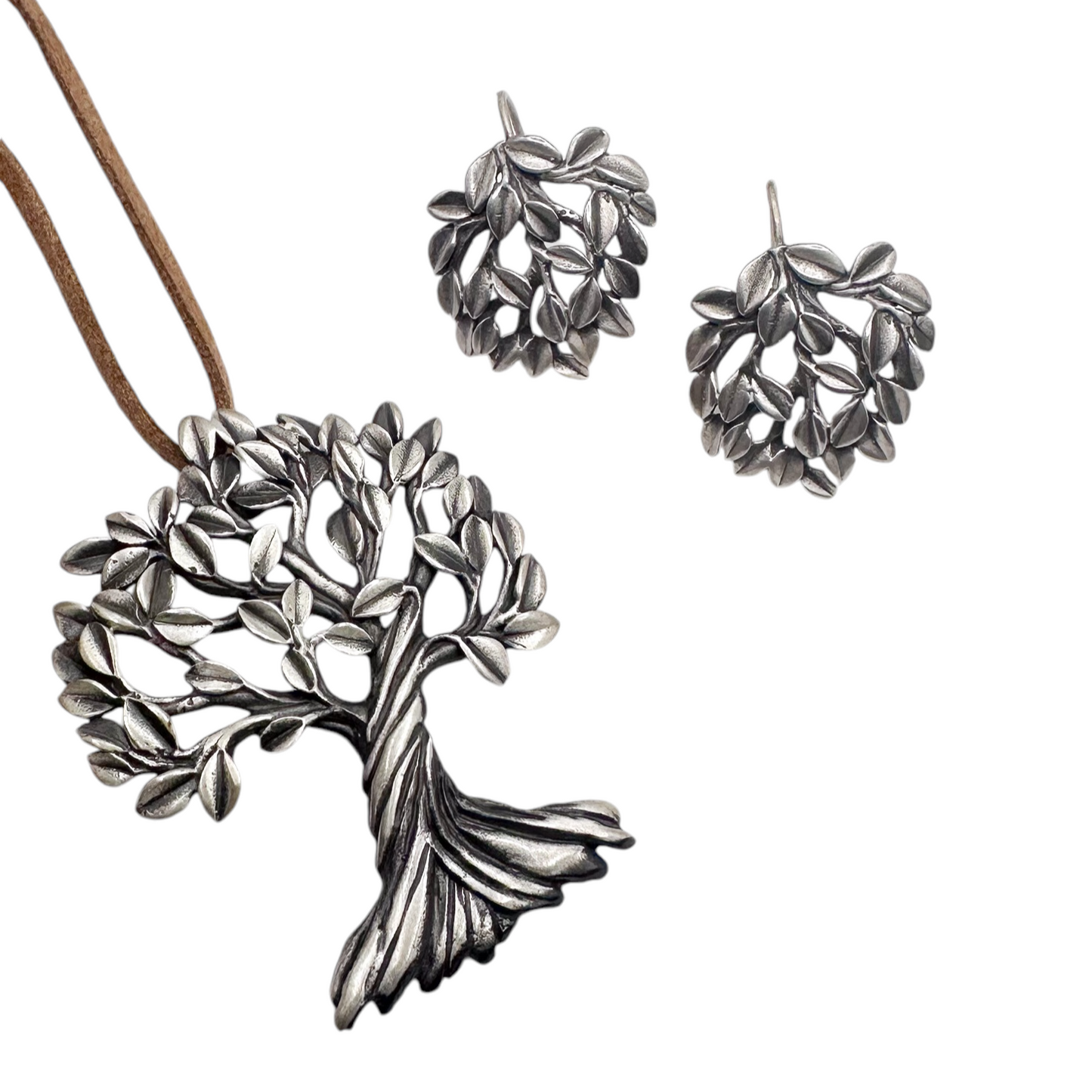 SET ARBOL DE LA VIDA PLATA .925
