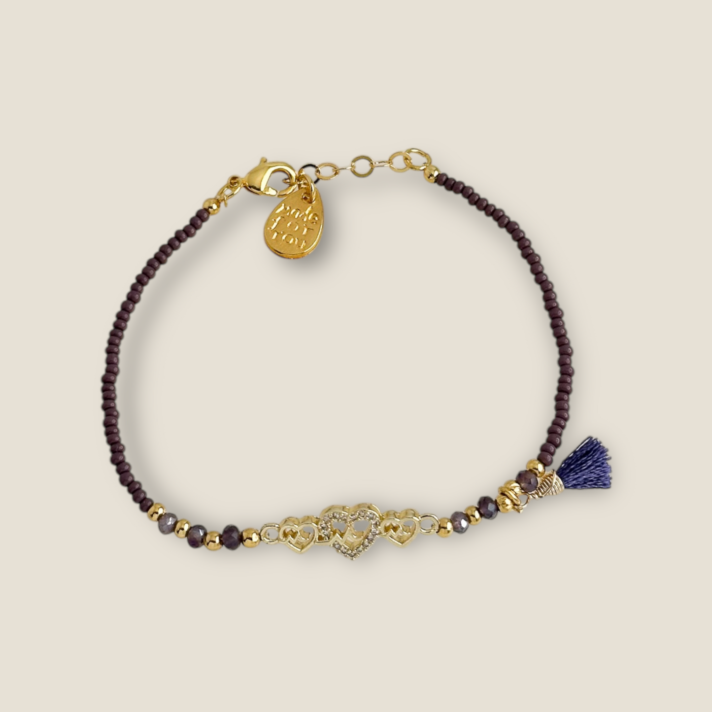 PULSERA CHAQUIRA CORAZON CHAPA