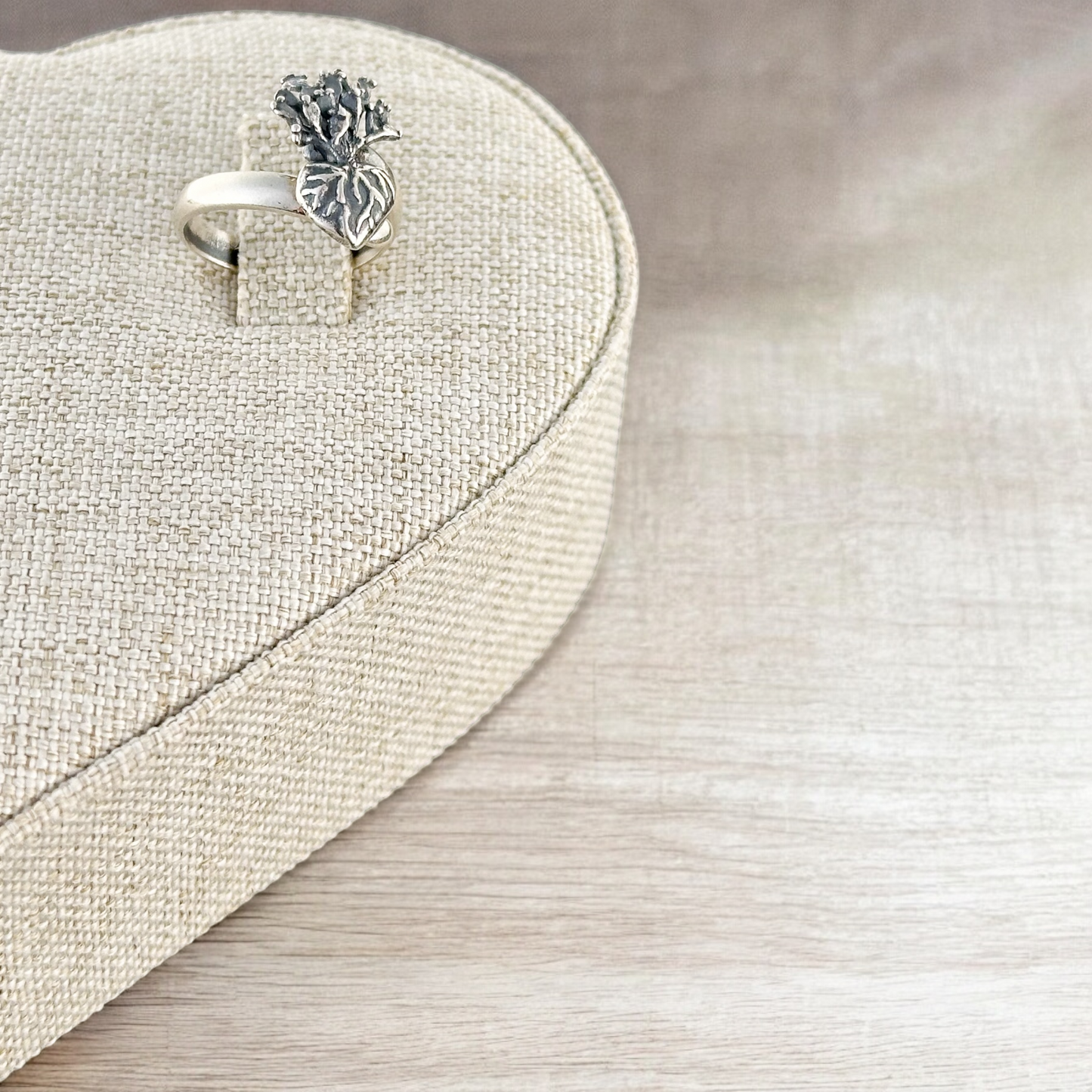 ANILLO CORAZON NOPAL PLATA .925