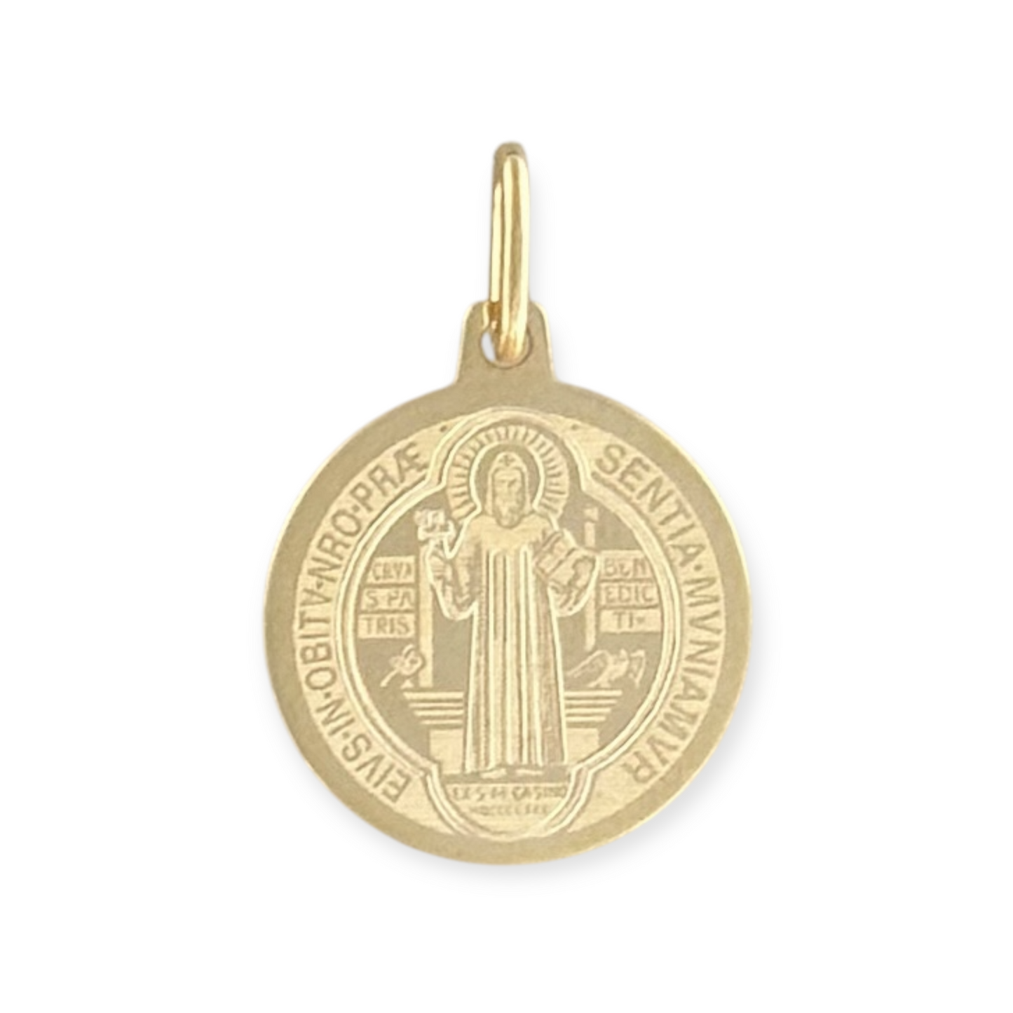 MEDALLA SAN BENITO 2 LASER ORO 10K