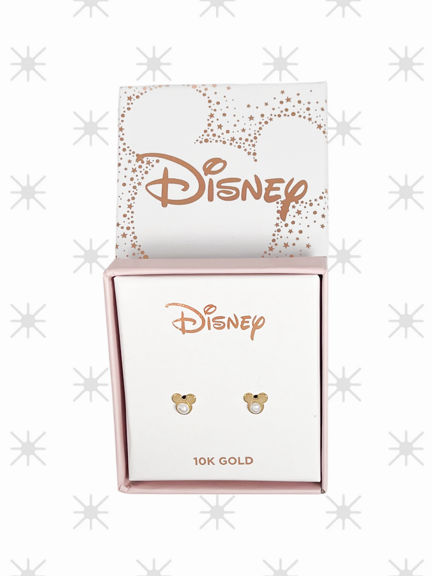 BROQUEL MINI MICKEY PERLA DISNEY ORO 10K
