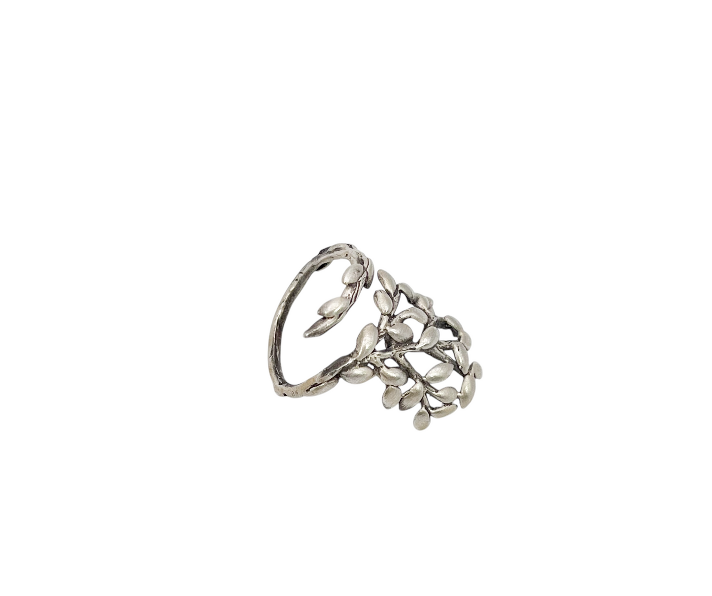 ANILLO RACIMO HOJAS PLATA .925