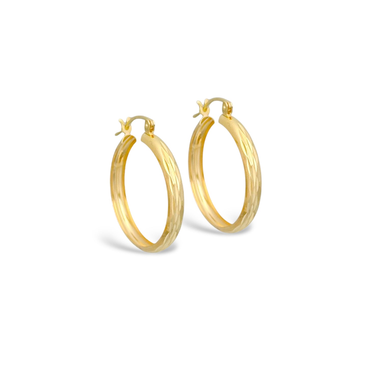 ARRACADA DIAMANTADA RAYAS ORO 10K