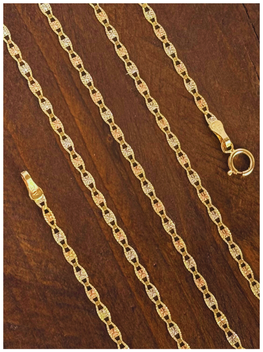CADENA PLANA FLORENTINA 14K