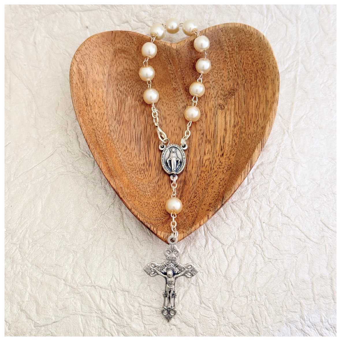 DECENARIO  PERLA VIRGEN MILAGROSA