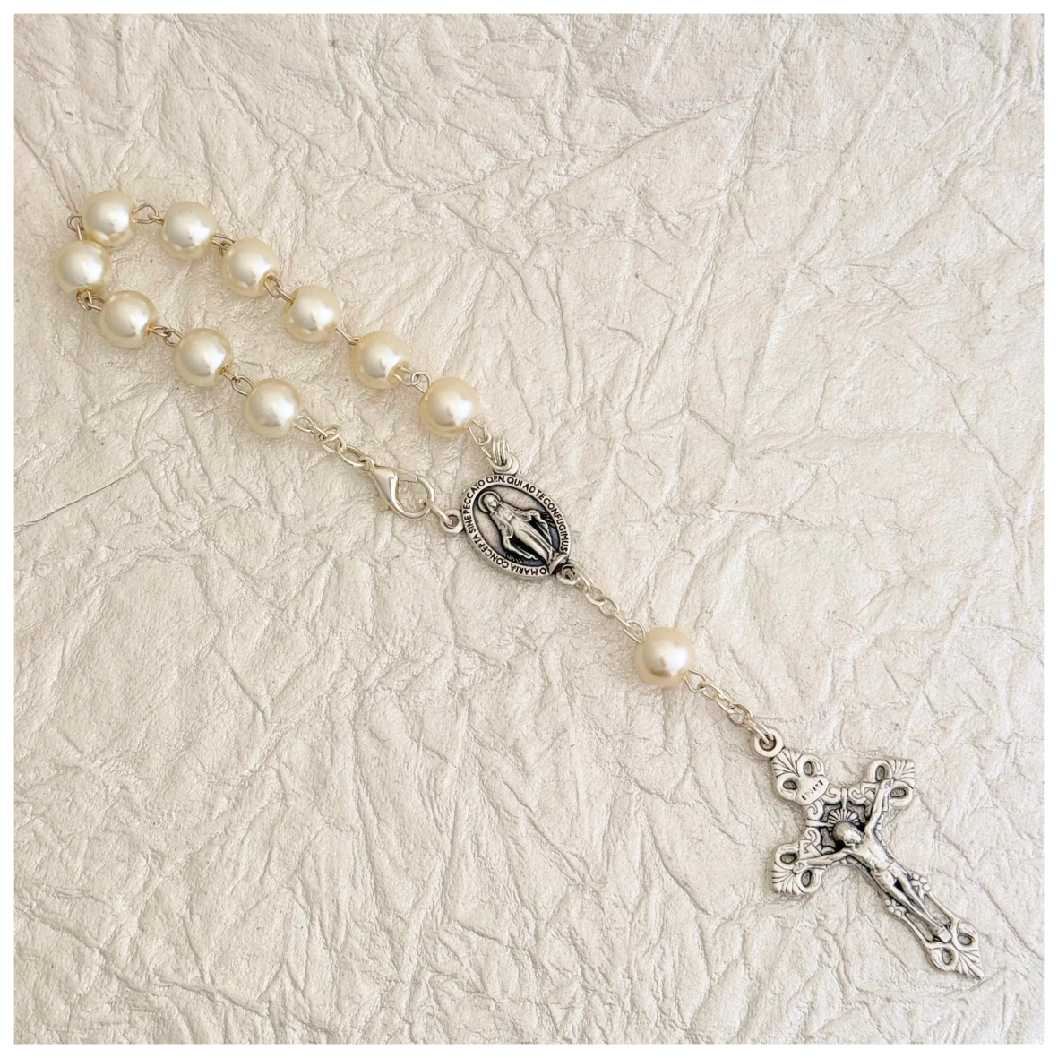 DECENARIO  PERLA VIRGEN MILAGROSA