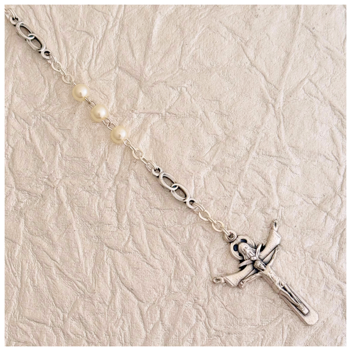 ROSARIO SAGRADA FAMILIA PERLA BODA