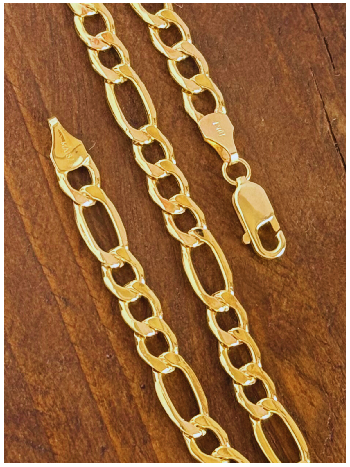 CADENA Y PULSERA CARTIER HUECA ORO 10K
