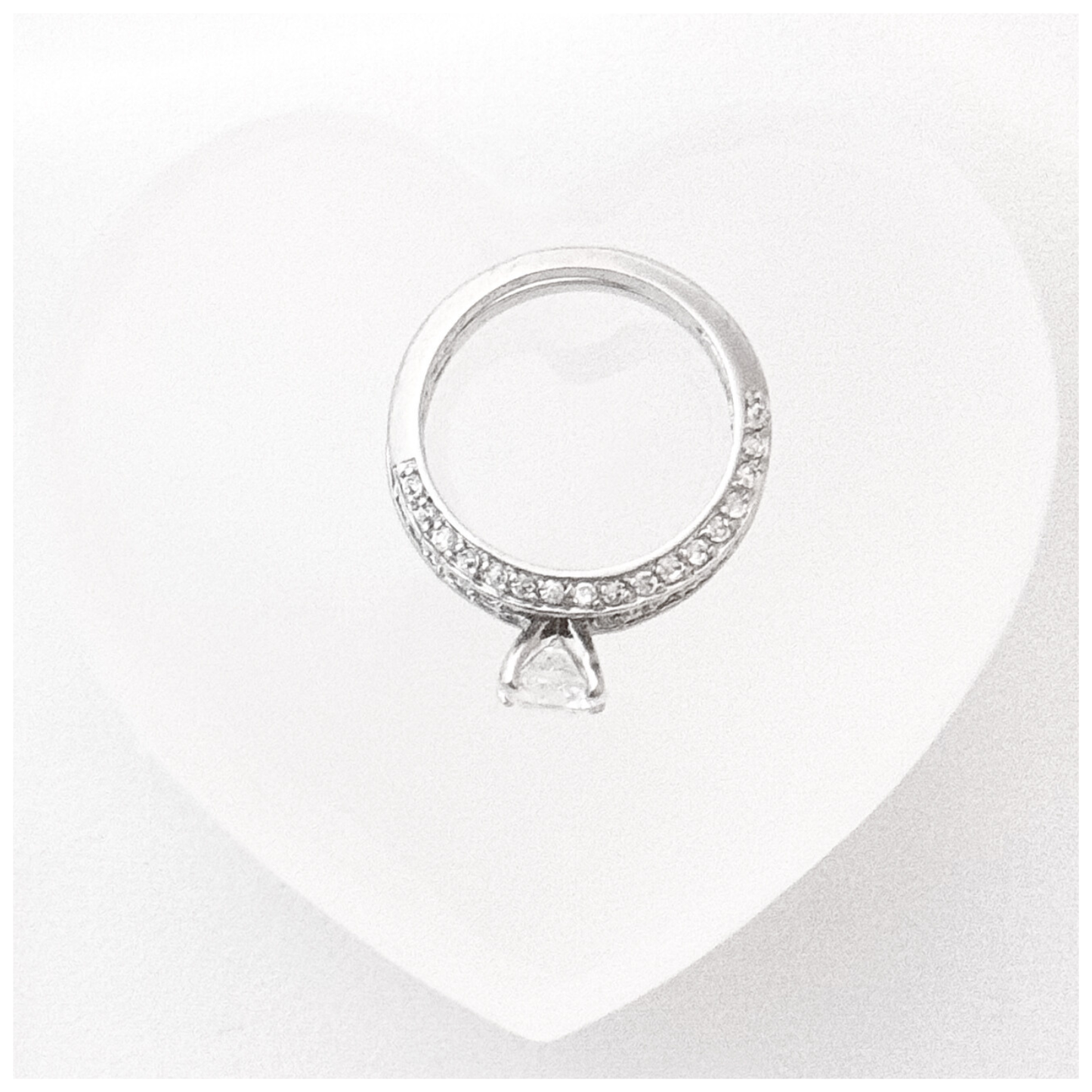 ANILLO SOLITTARIO DOBLE CON CIRCONIAS PLATA .925 RODIO