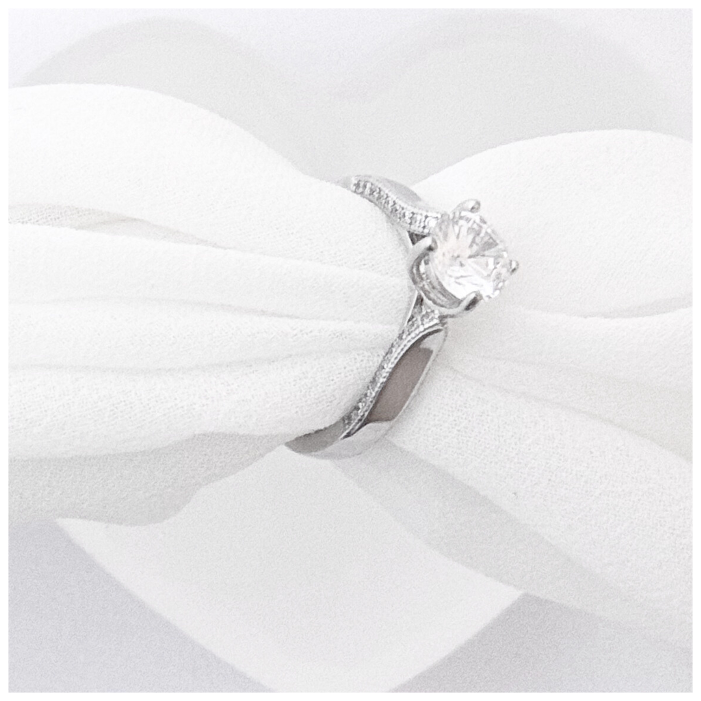 ANILLO SOLITARIO CIRCONIA PLATA .925 RODIO