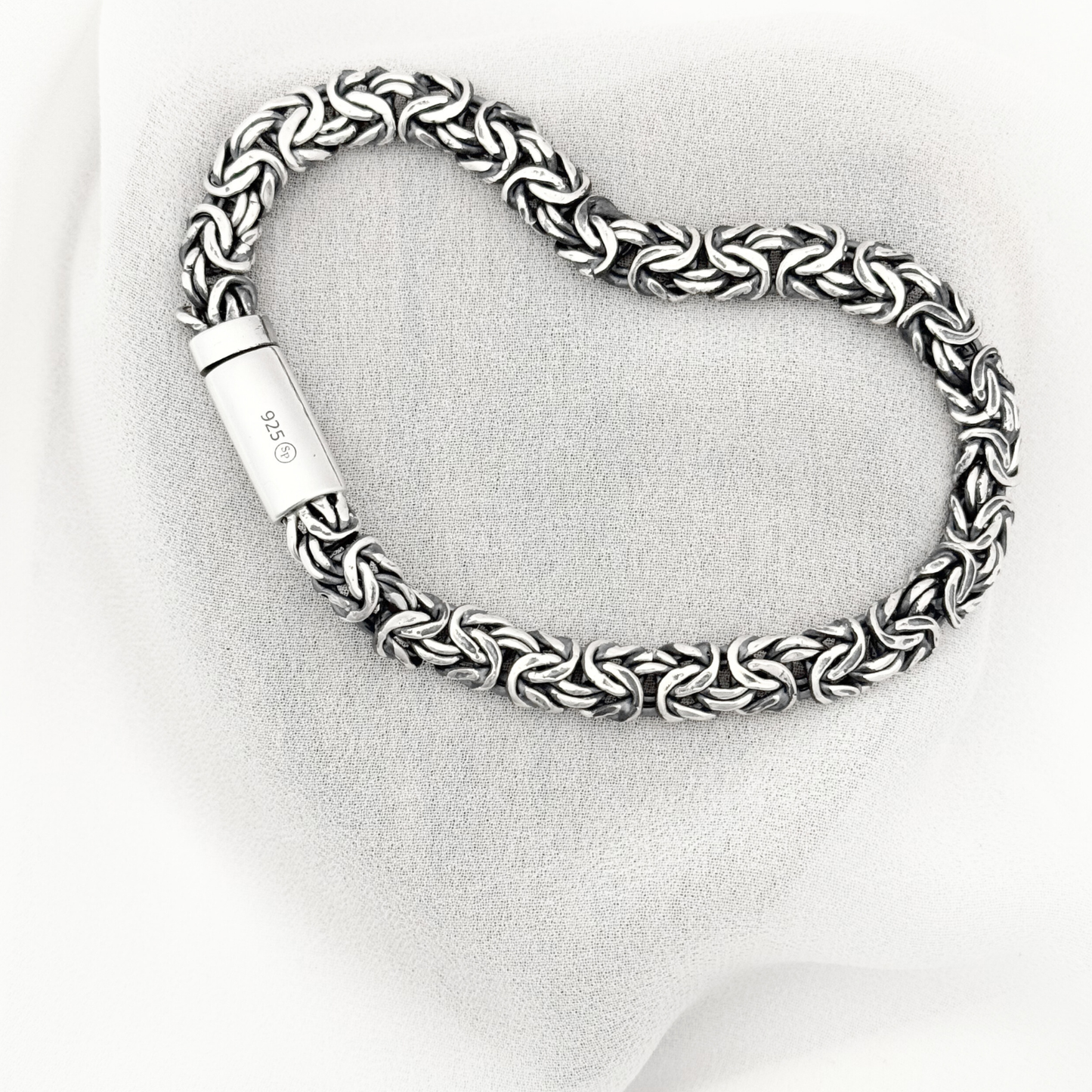 PULSERA BALI HOMBRE PLATA .925 RODIO