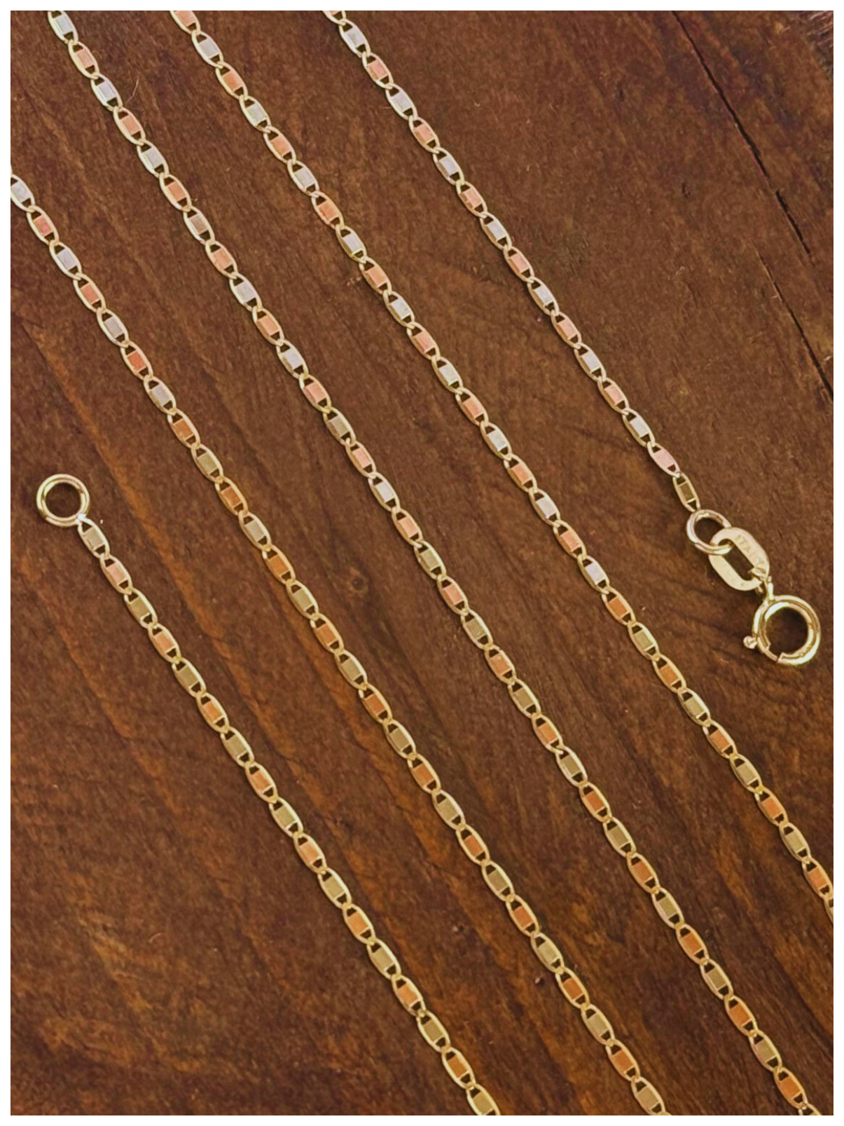 10K GOLD TRI-COLOR CHAIN 