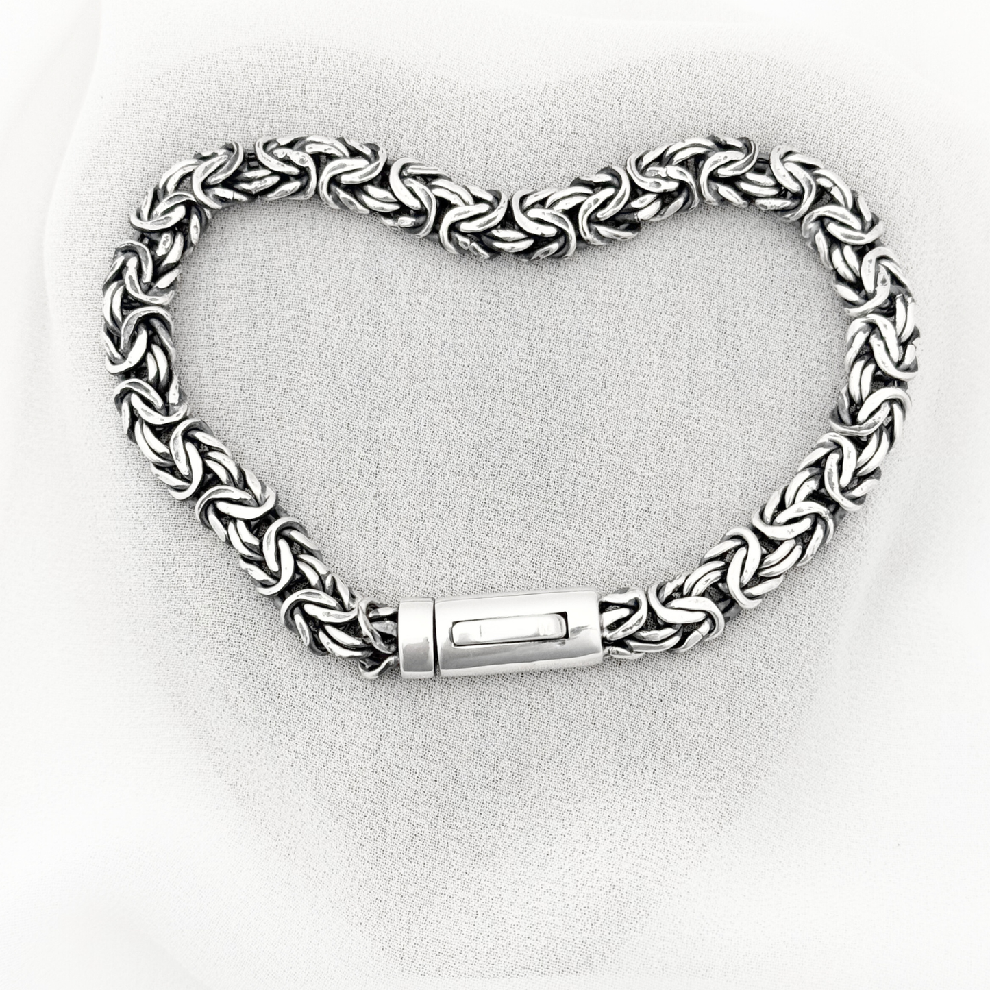 PULSERA BALI HOMBRE PLATA .925 RODIO