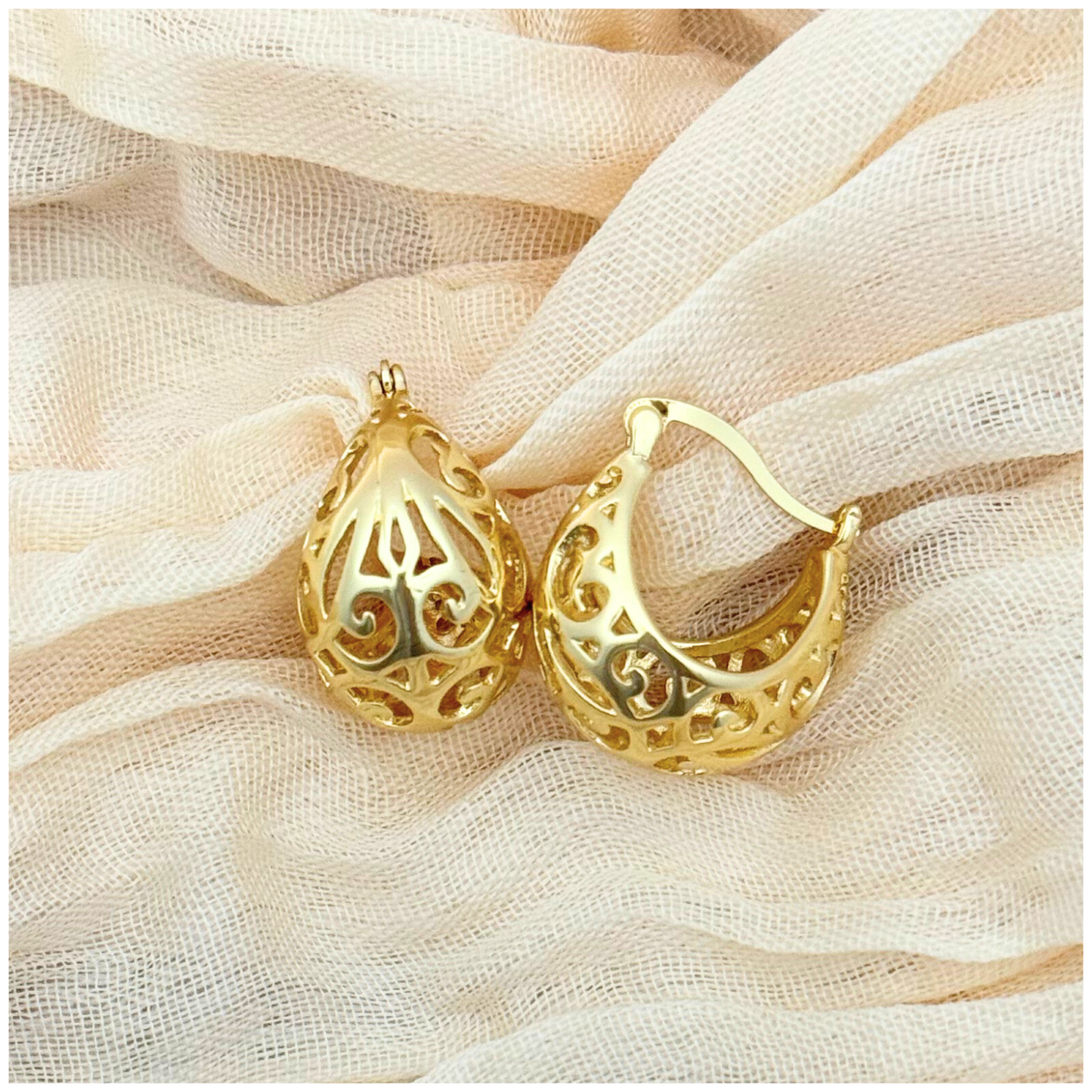 ARETE FILIGRANA CHAPA DE ORO