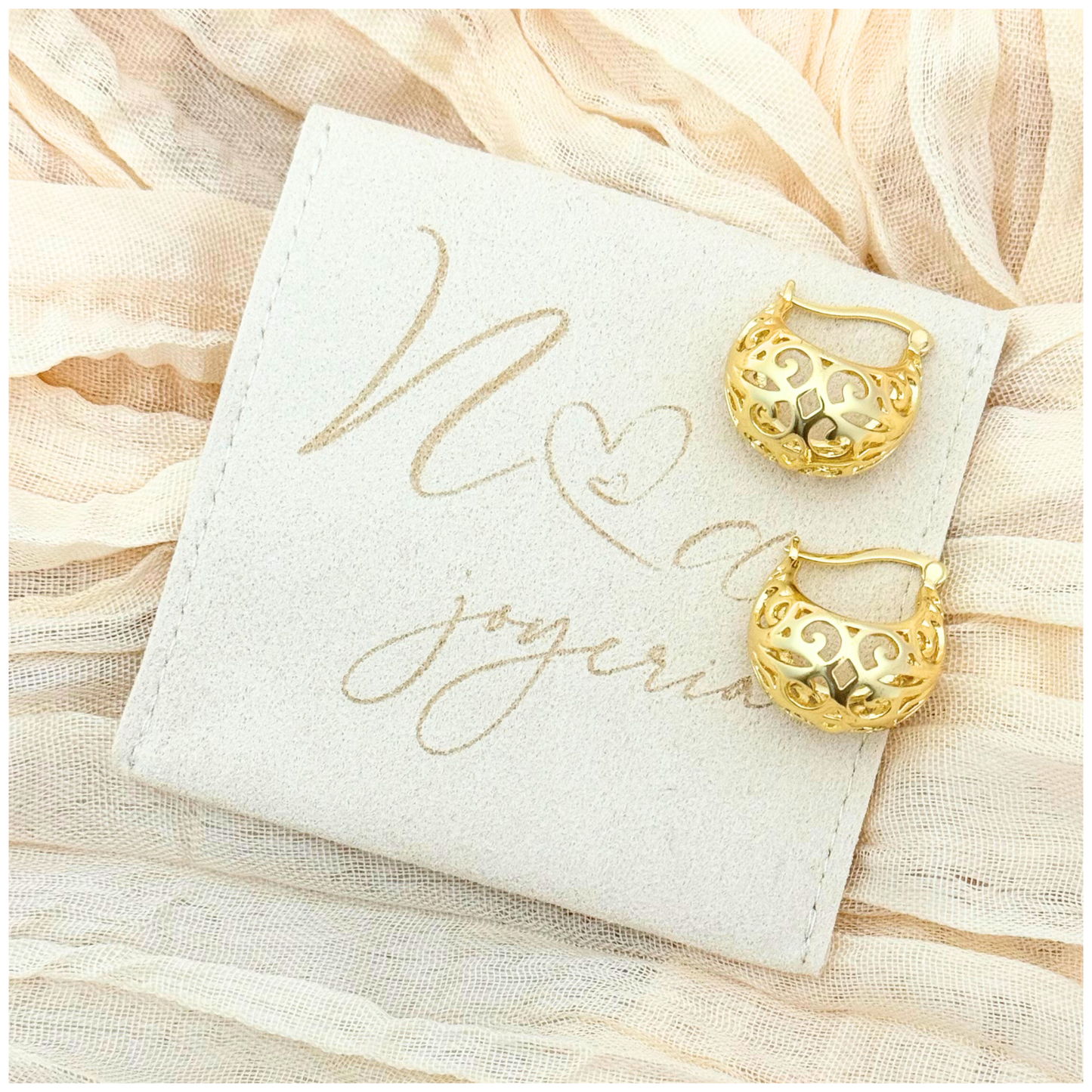 ARETE FILIGRANA CHAPA DE ORO