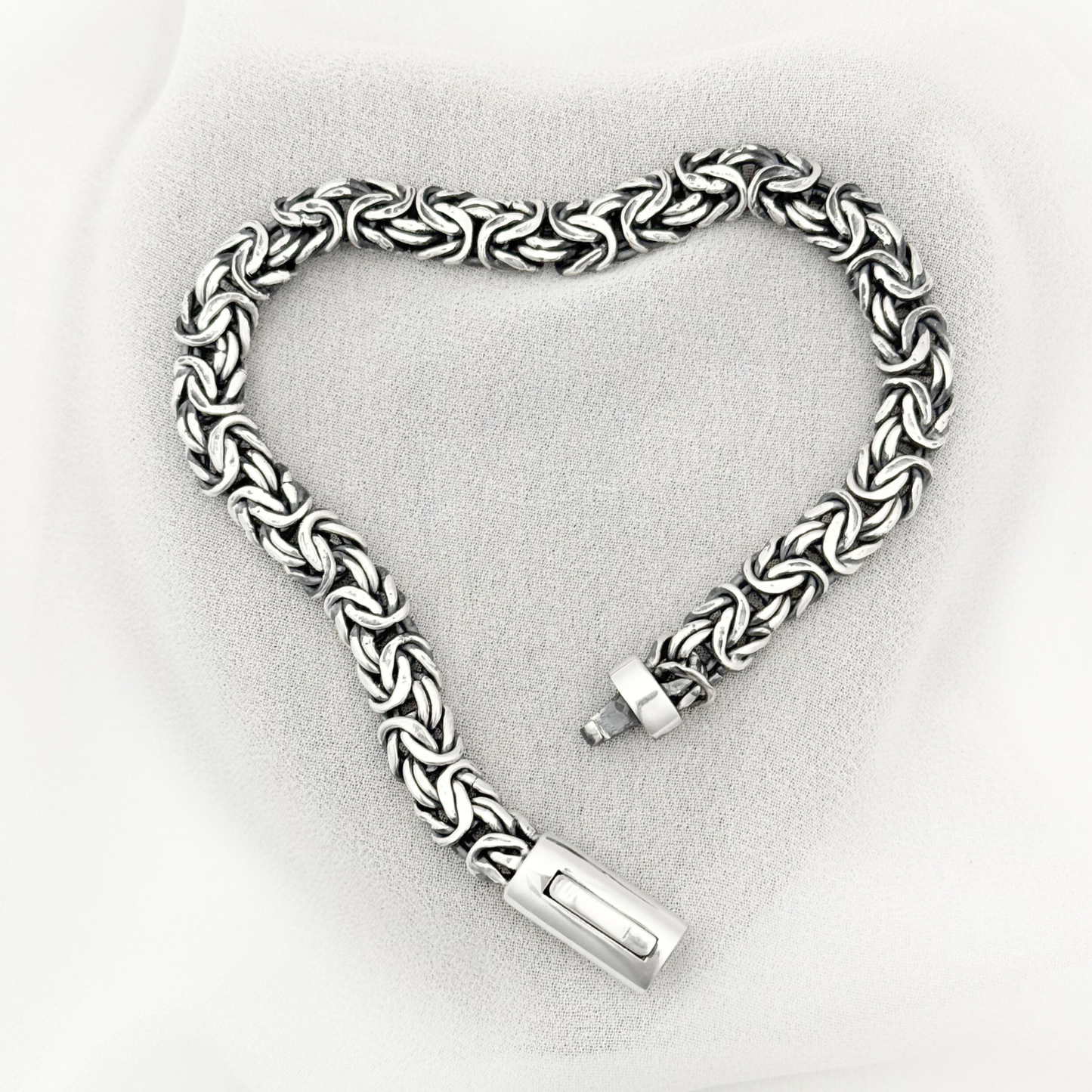 PULSERA BALI HOMBRE PLATA .925 RODIO