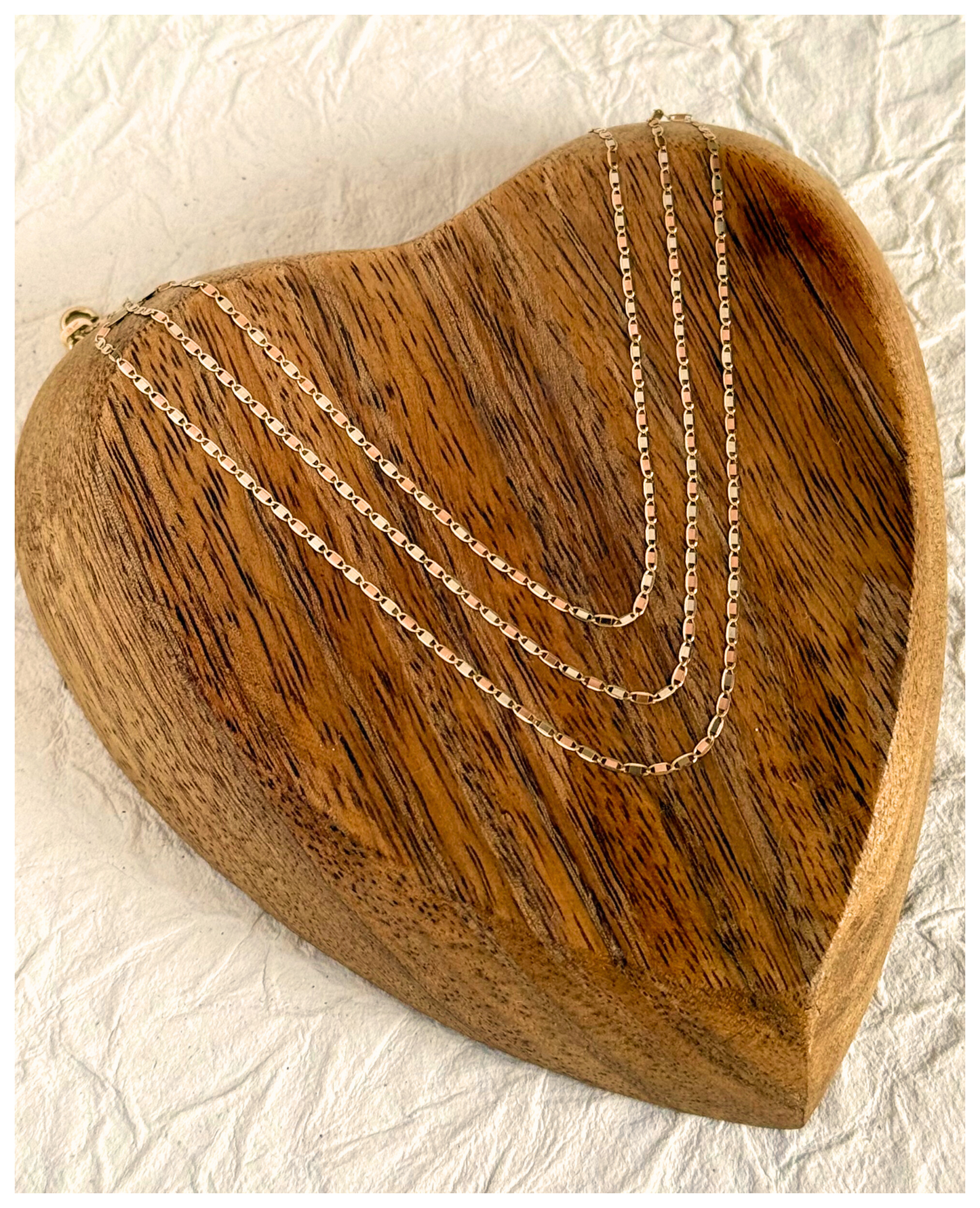 10K GOLD TRI-COLOR CHAIN 