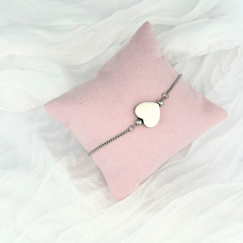 PULSERA ACERO CORAZON