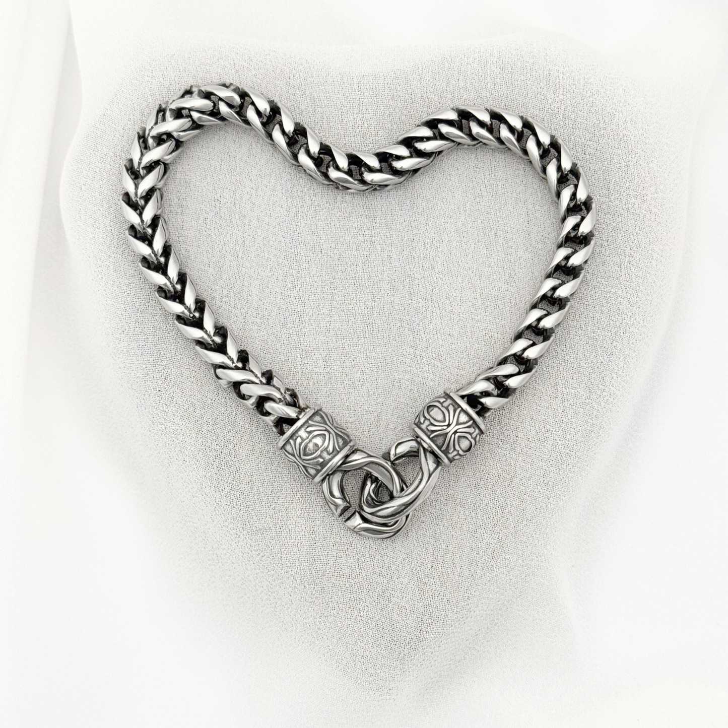 PULSERA ACERO GRABADA  CABALLERO