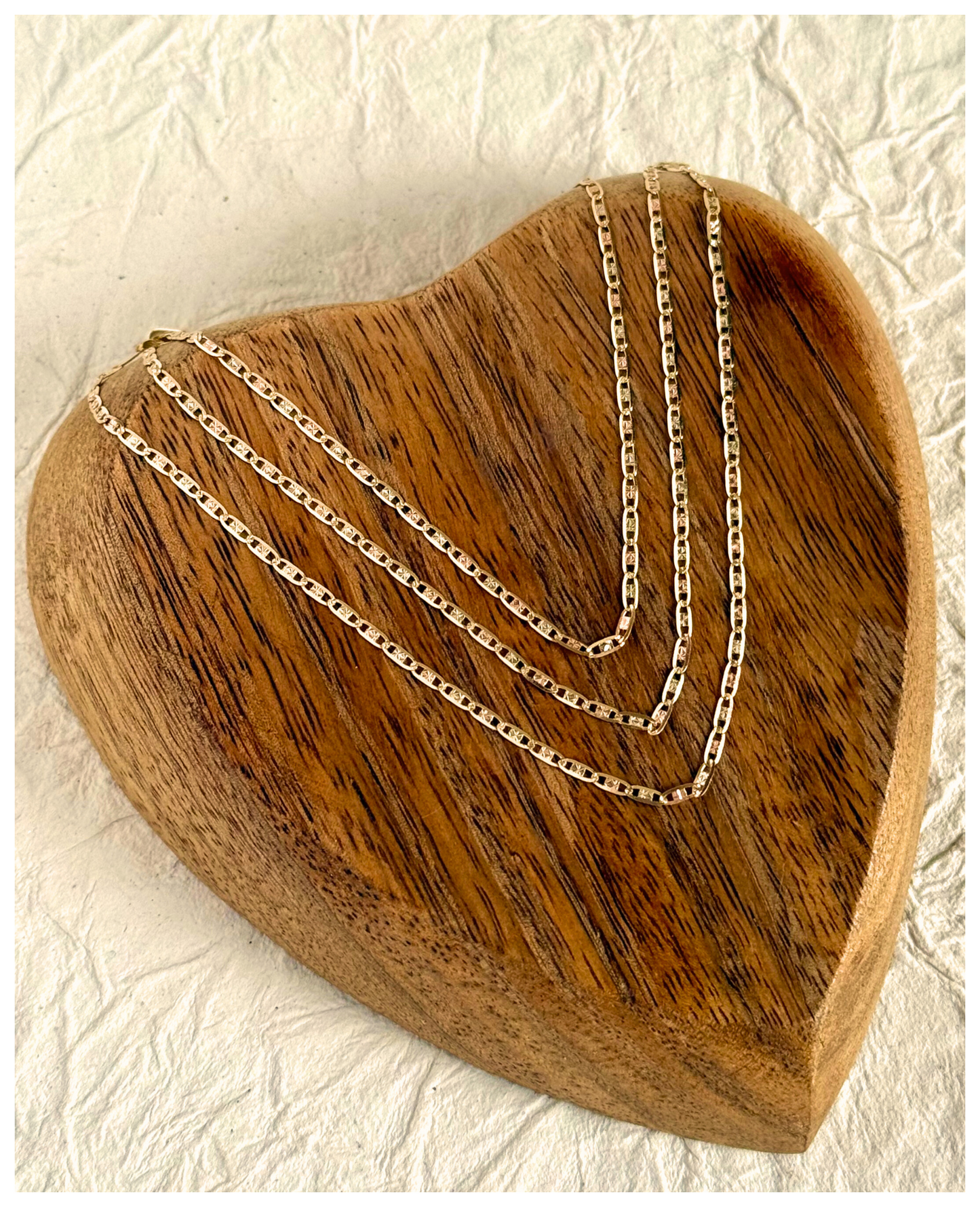 10K GOLD TRI-COLOR CHAIN 