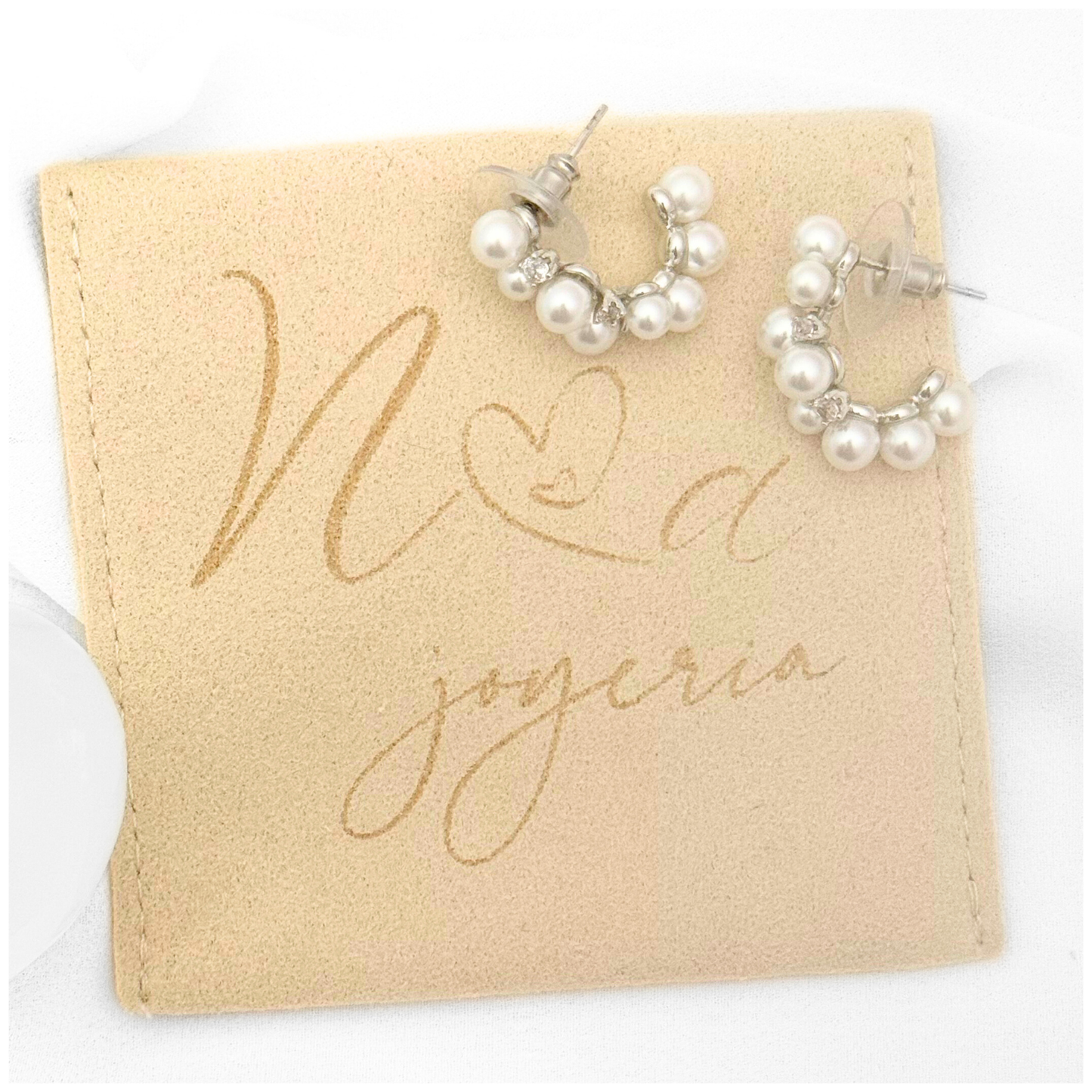 ARETE DESNIVEL CURCO PERLAS CIRCONIAS ORO LAMINADO