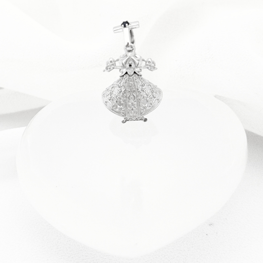 DIJE VIRGEN SAN JUAN DE LOS LAGOS PLATA .925 RODIO