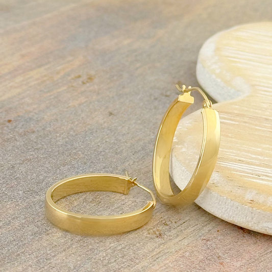 ARRACADA LISA ORO 14K