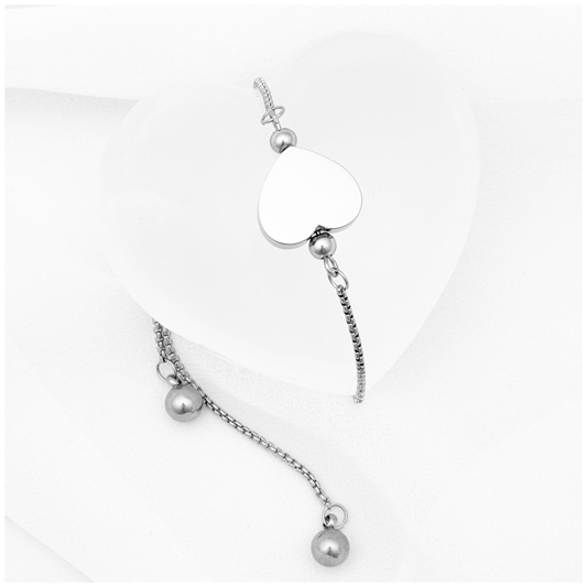 PULSERA ACERO CORAZON