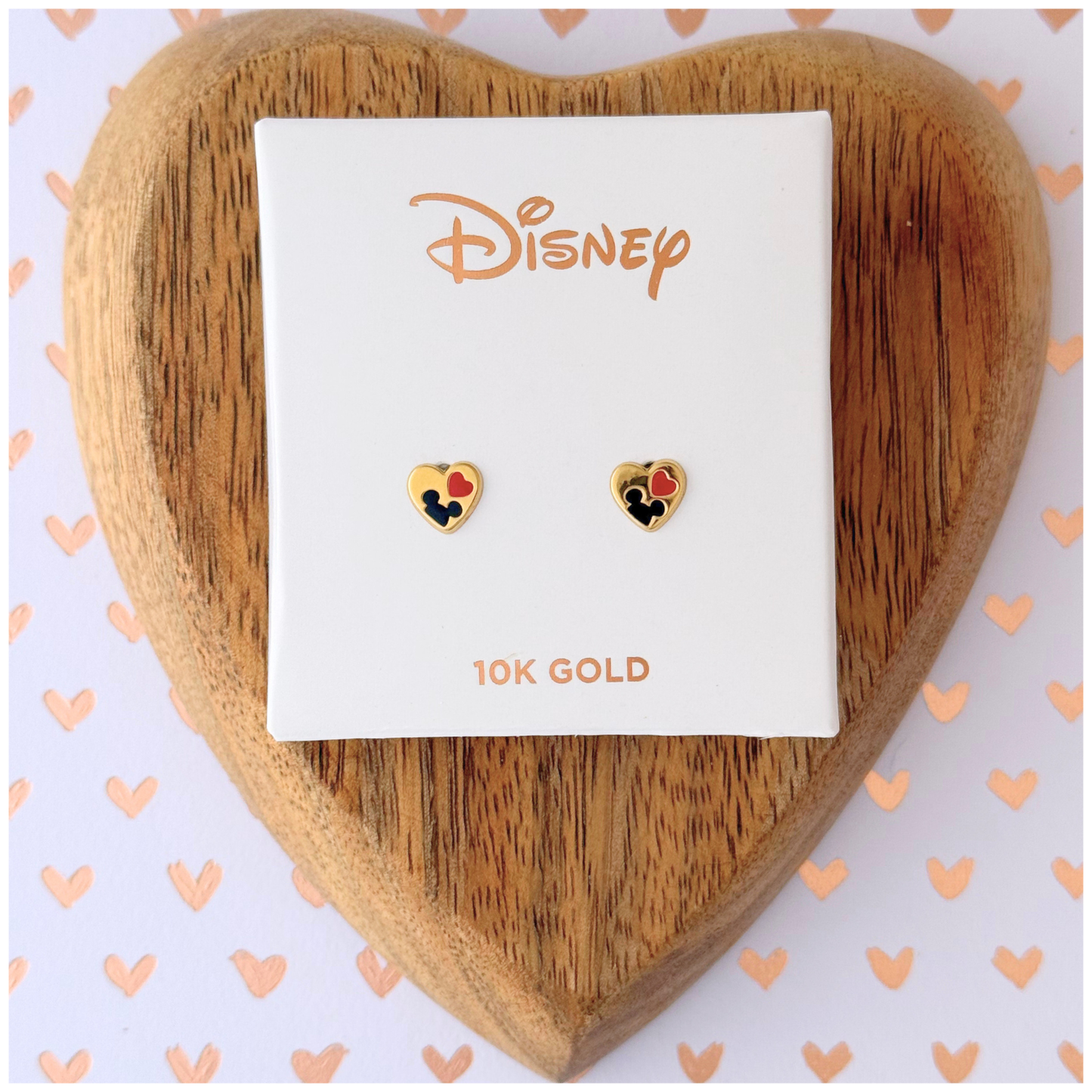 ESM DISNEY 10K GOLD MICKEY HEART BUCKLE