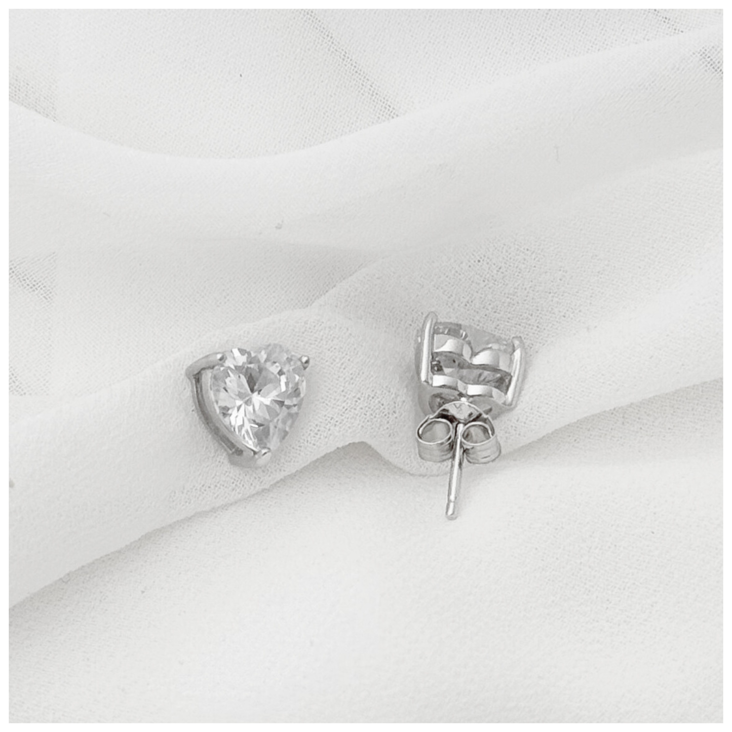 BROQUEL CIRCONIA CORAZON PLATA .925 RODIO