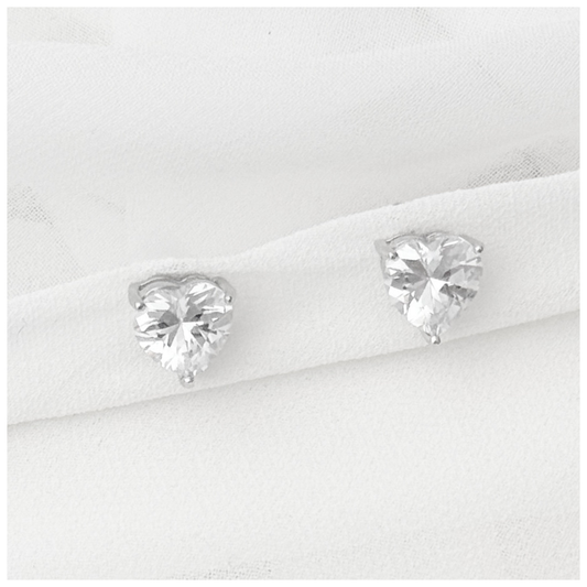 BROQUEL CIRCONIA CORAZON PLATA .925 RODIO