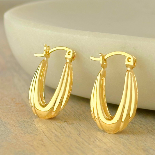 ARRACADA OVAL ALI  ORO 10K