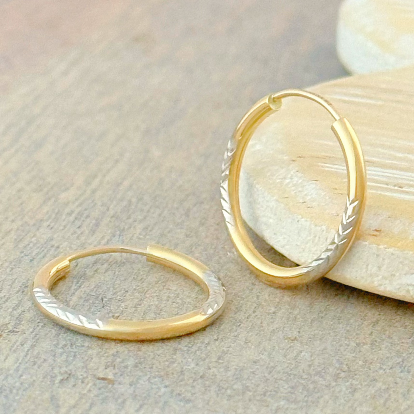 ARRACADA DIAMNATADA ESPIGA  B ORO 10K