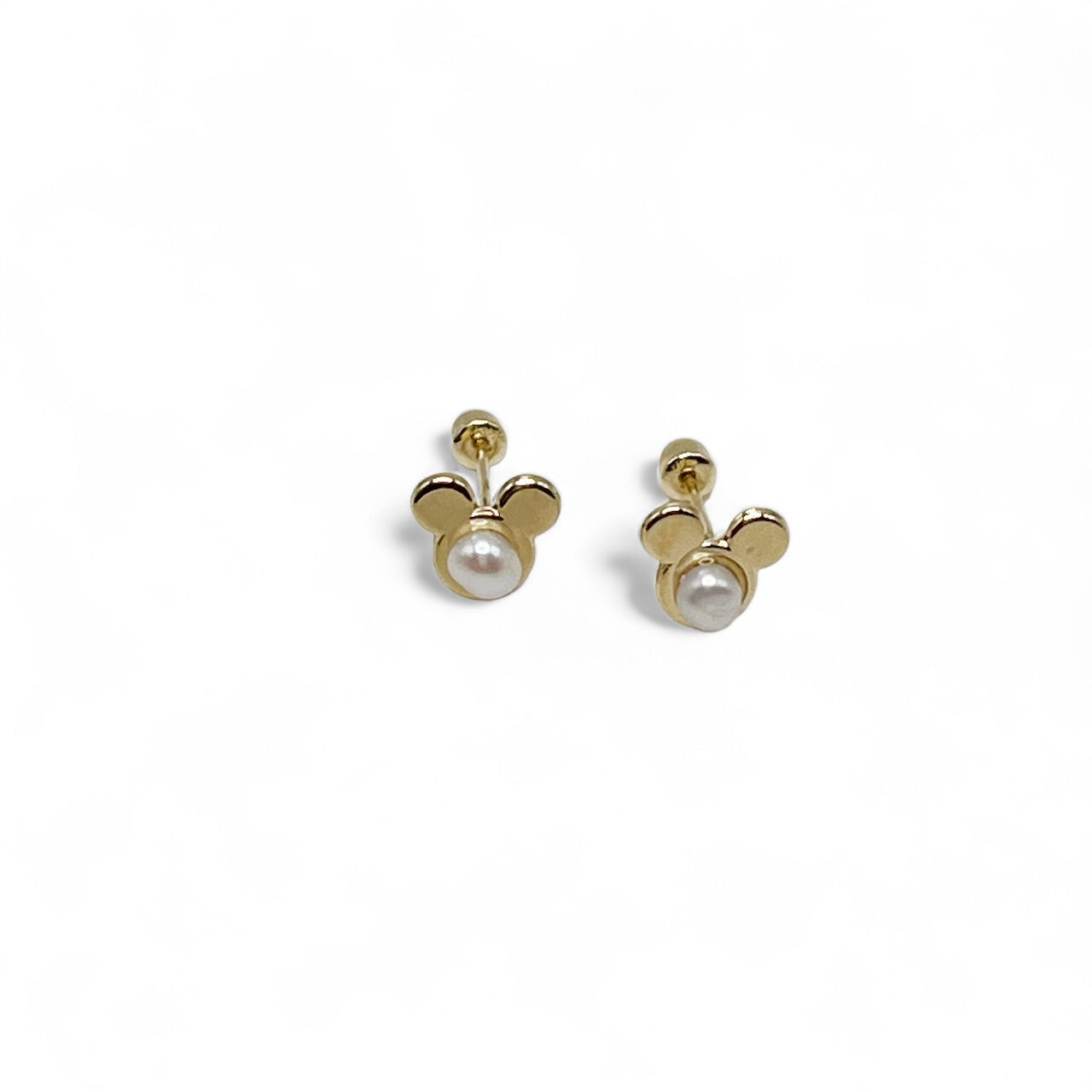 BROQUEL MINI MICKEY PERLA  DISNEY ORO 10K
