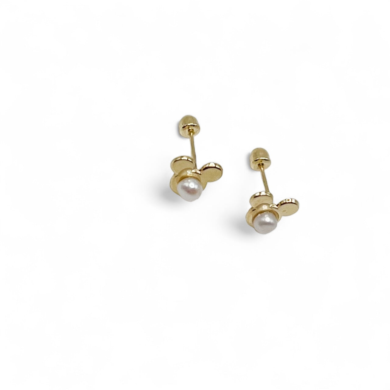 BROQUEL MINI MICKEY PERLA  DISNEY ORO 10K