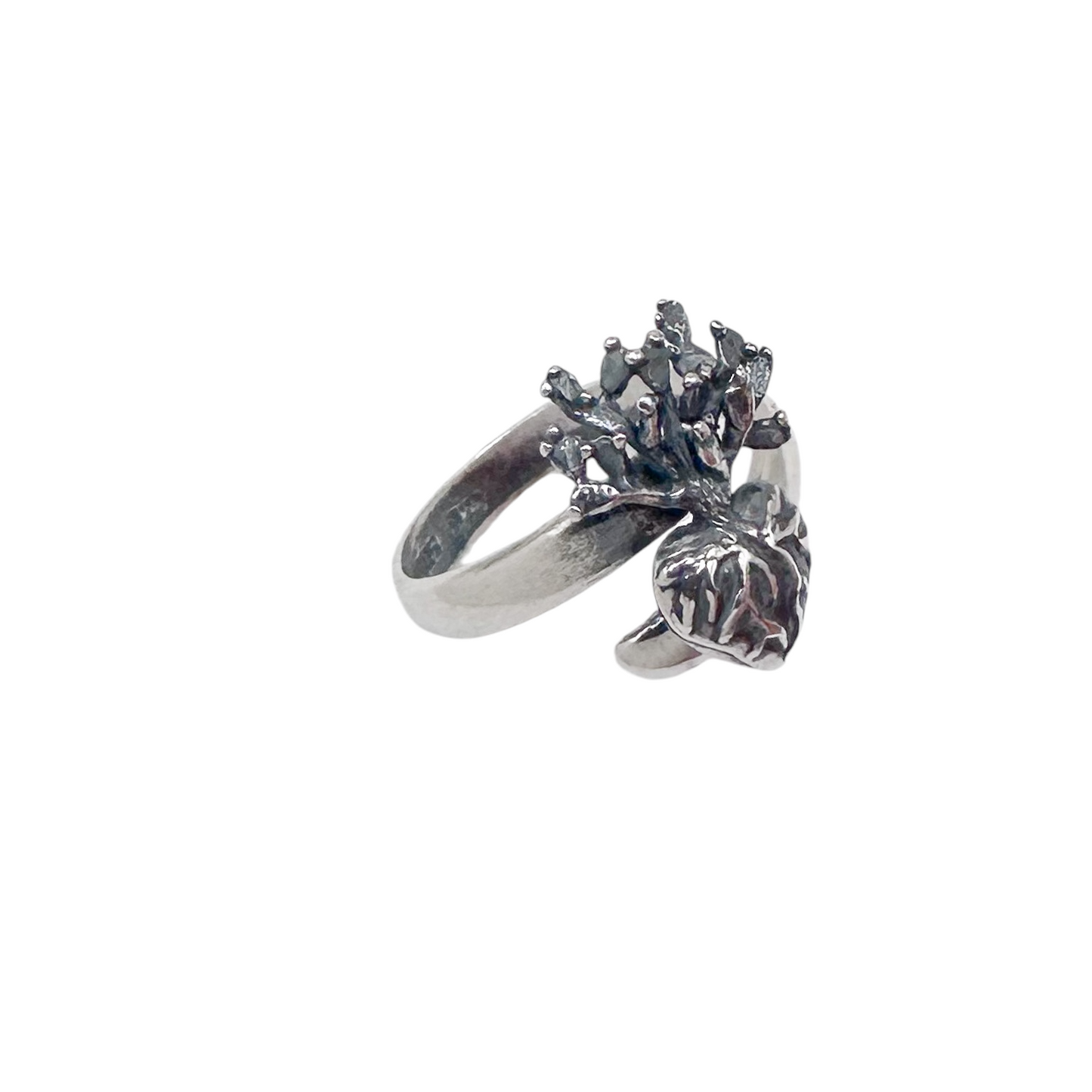ANILLO CORAZON NOPAL PLATA .925