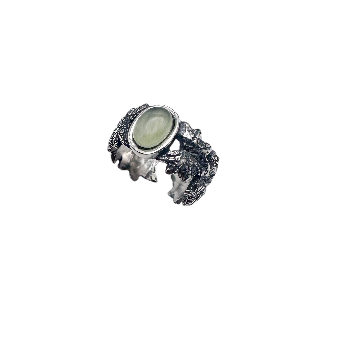 ANILLO HOJA PARRA UVAS PLATA .925