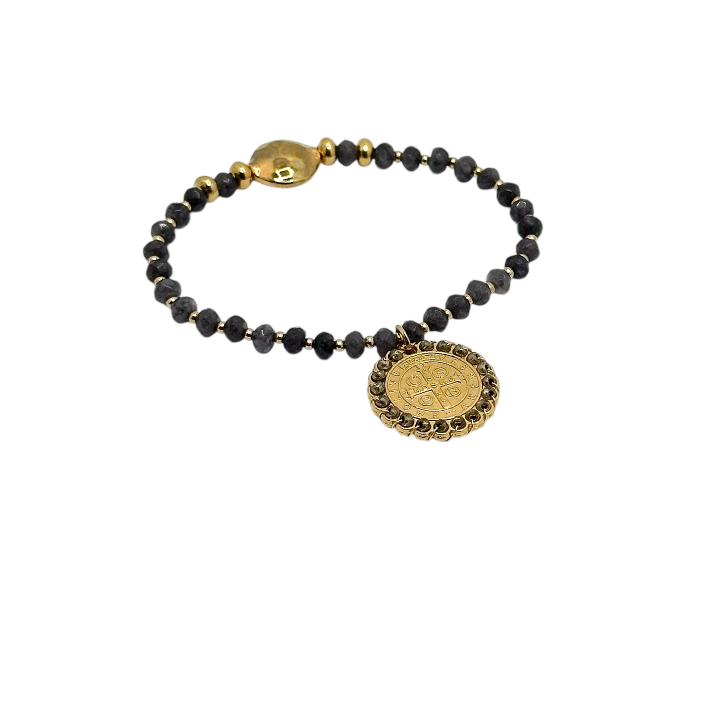 PULSERA SAN BENITO PIEDRA NATURAL CHAPA