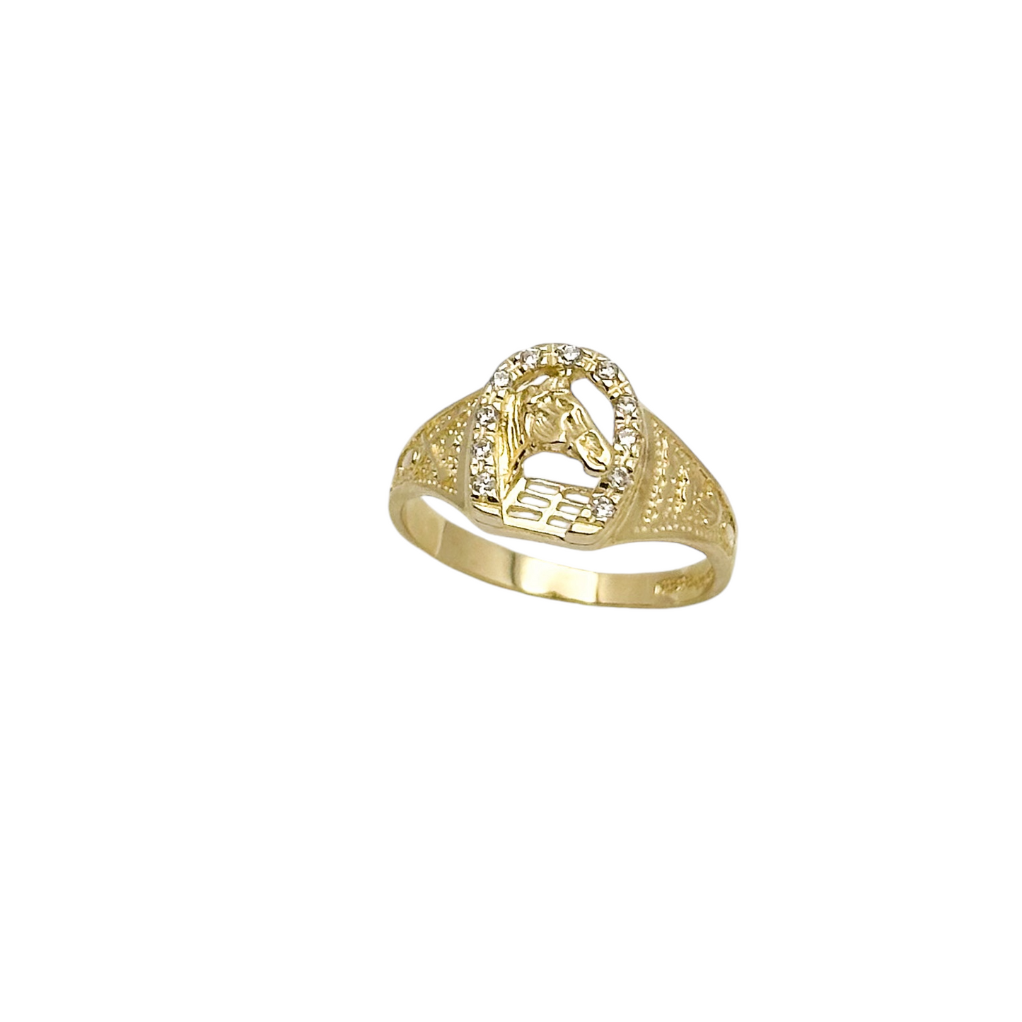 ANILLO HERRADURA CABALLO ORO 10K