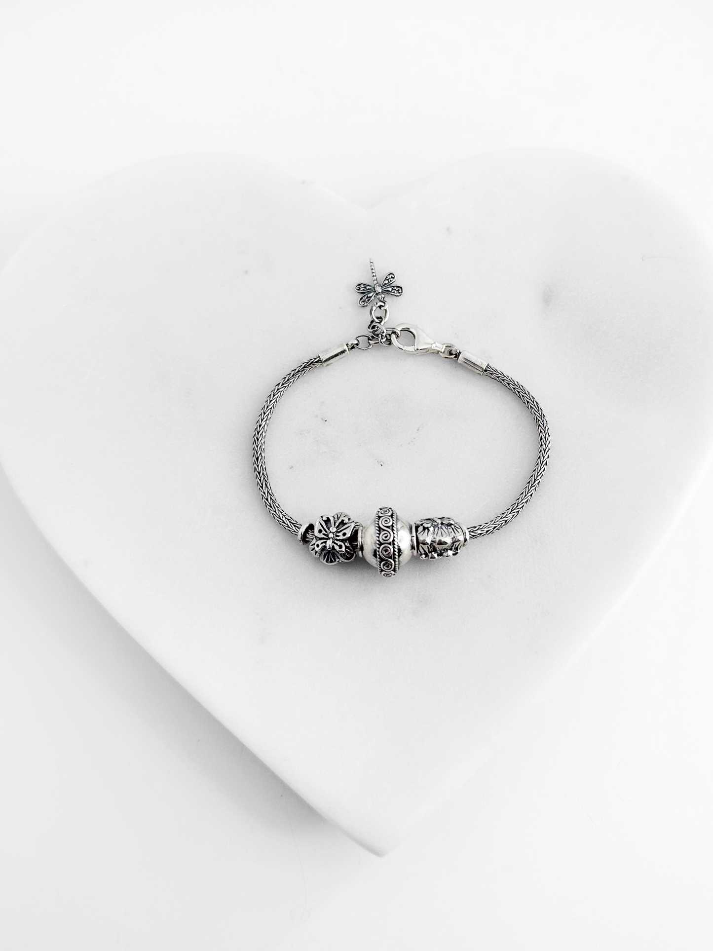 PULSERA BALI LIBELULA PLATA .925